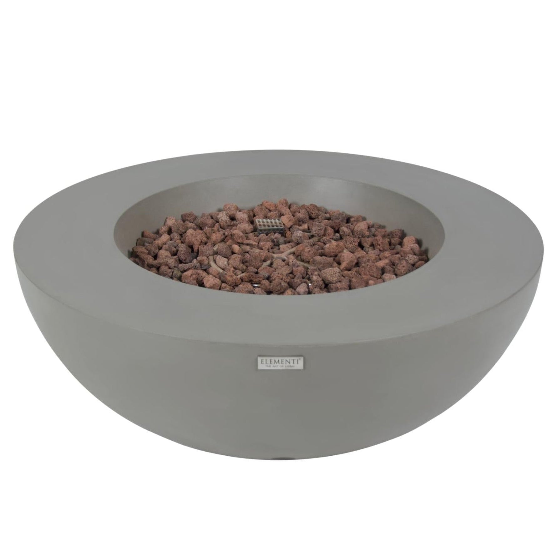 Lunar Bowl 42″ Round Concrete Gas Fire Table – Elementi