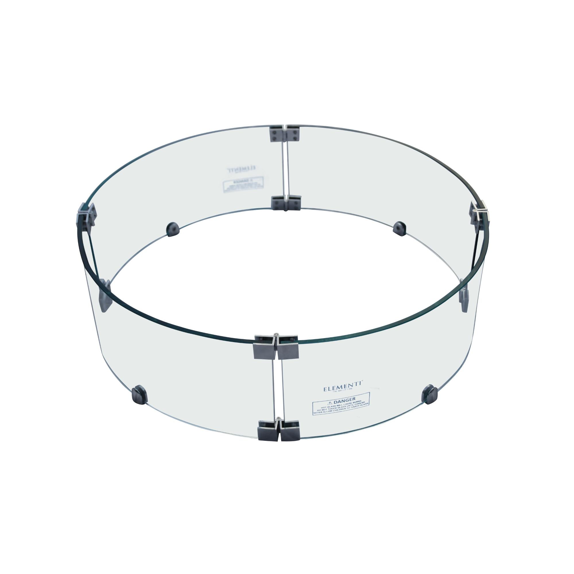 30" Round Fire Pit Wind Screen - Elementi