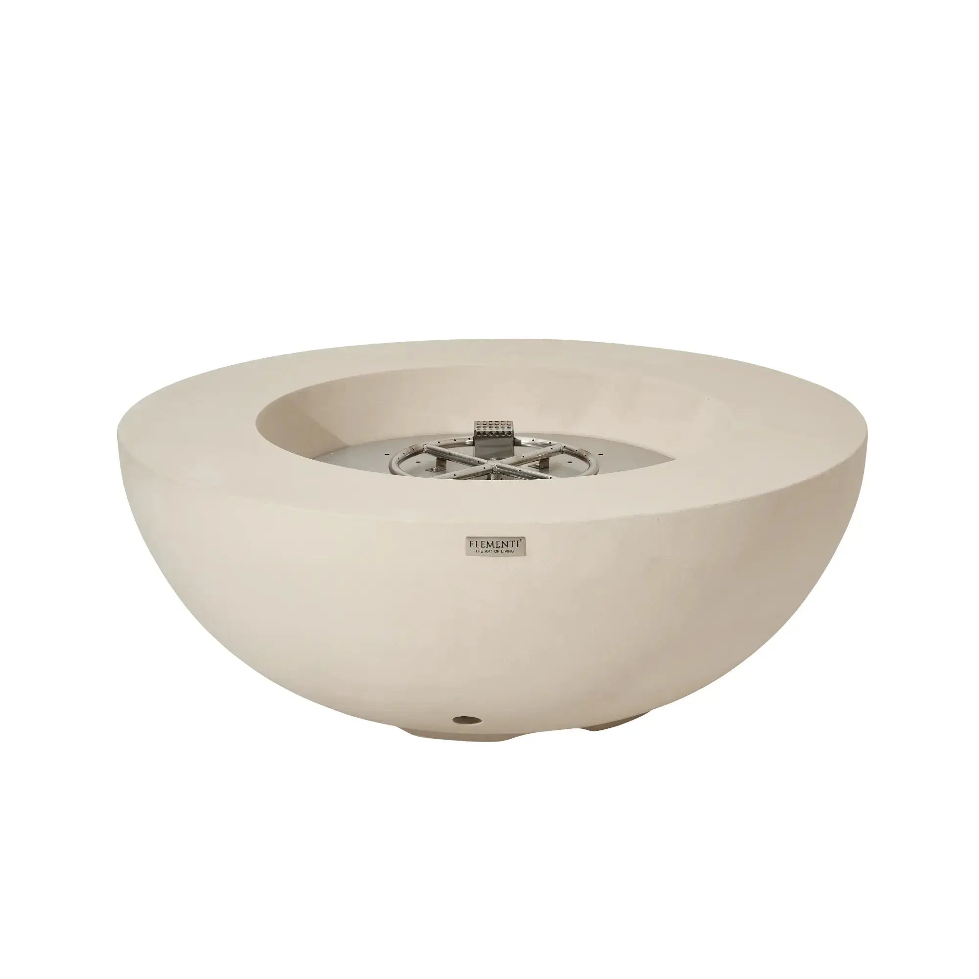 Lunar Bowl 42″ Round Concrete Gas Fire Table – Elementi Elementi