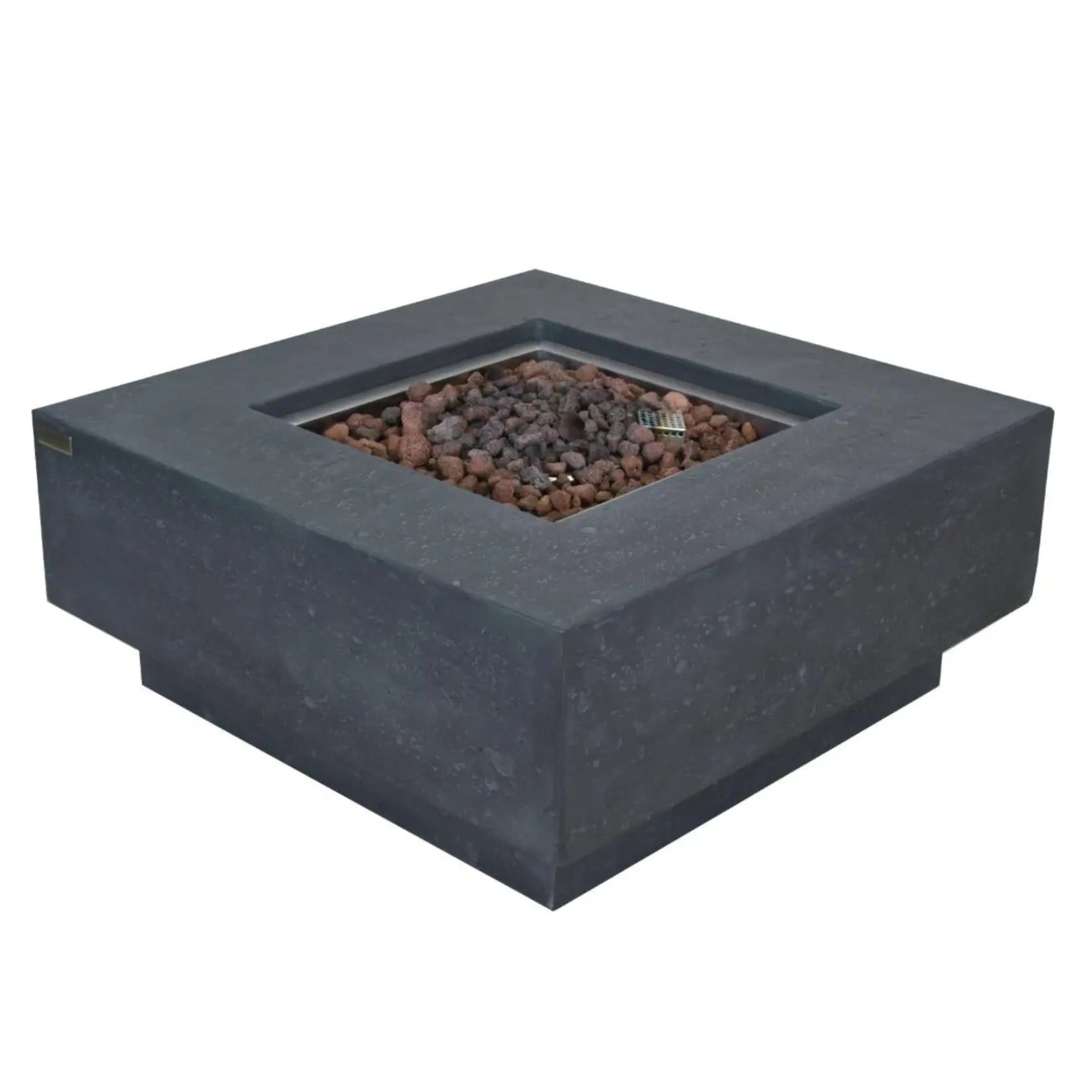 Manhattan 36″ Square Concrete Gas Fire Table – Elementi Elementi