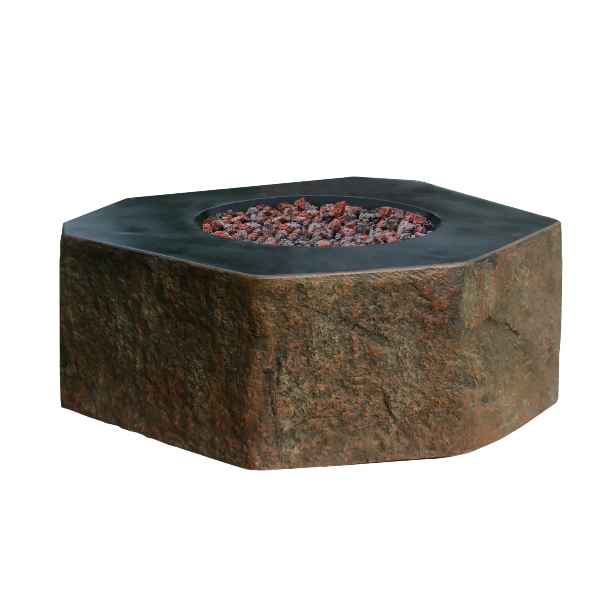 Columbia 42″ Round Concrete Gas Fire Table – Elementi