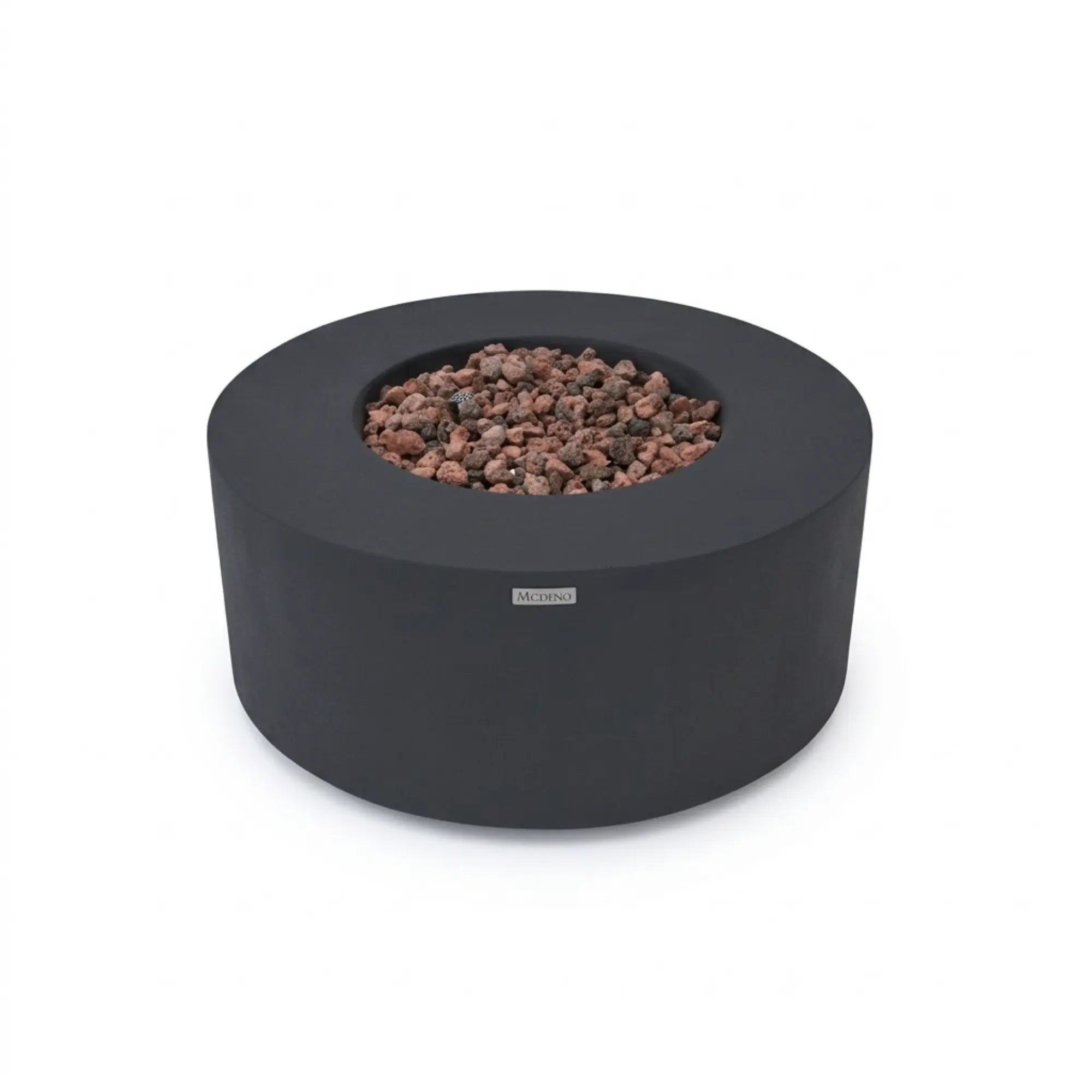 Venice 34" Round Concrete Gas Fire Table - Modeno