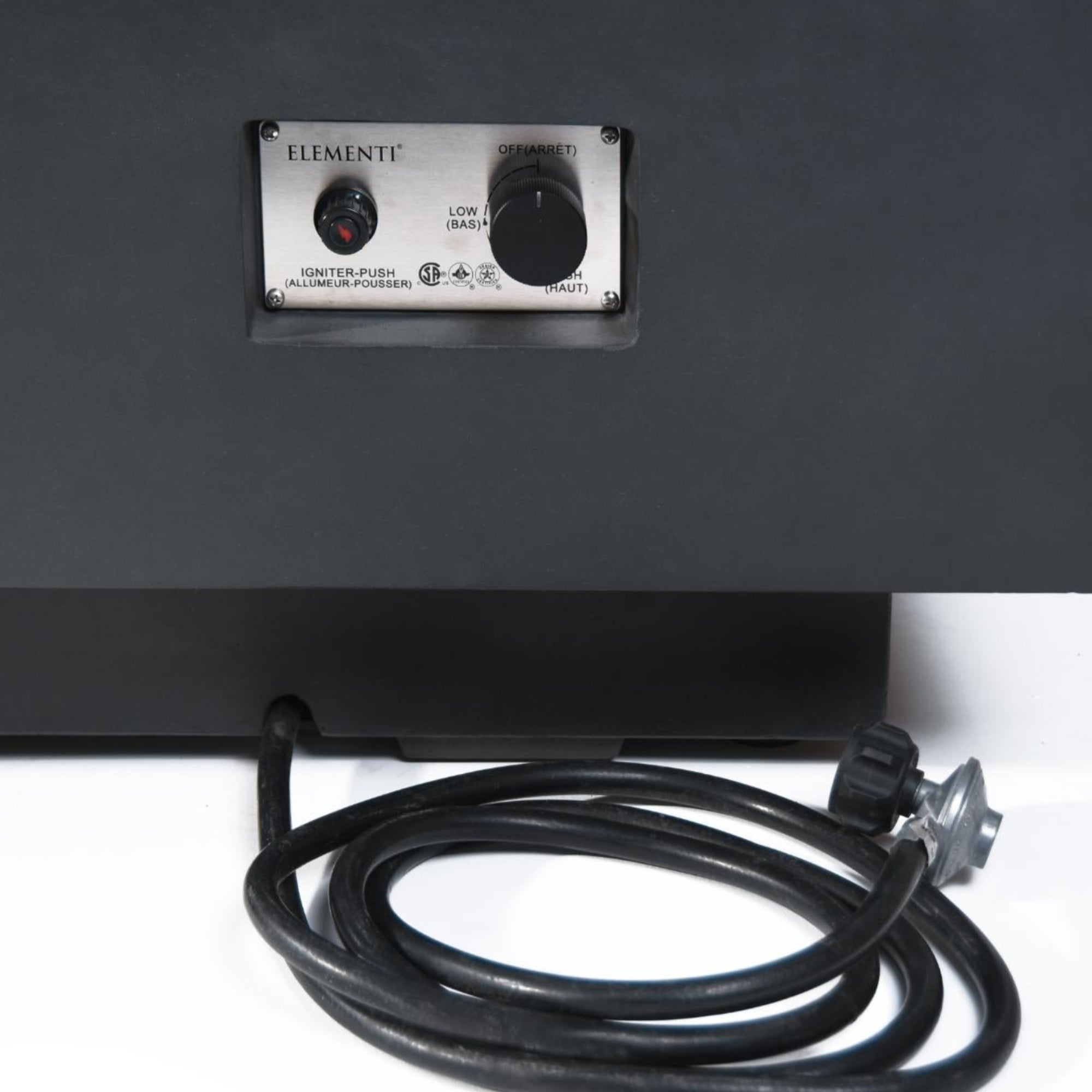 Granville 60″ Rectangular Concrete Gas Fire Table – Elementi