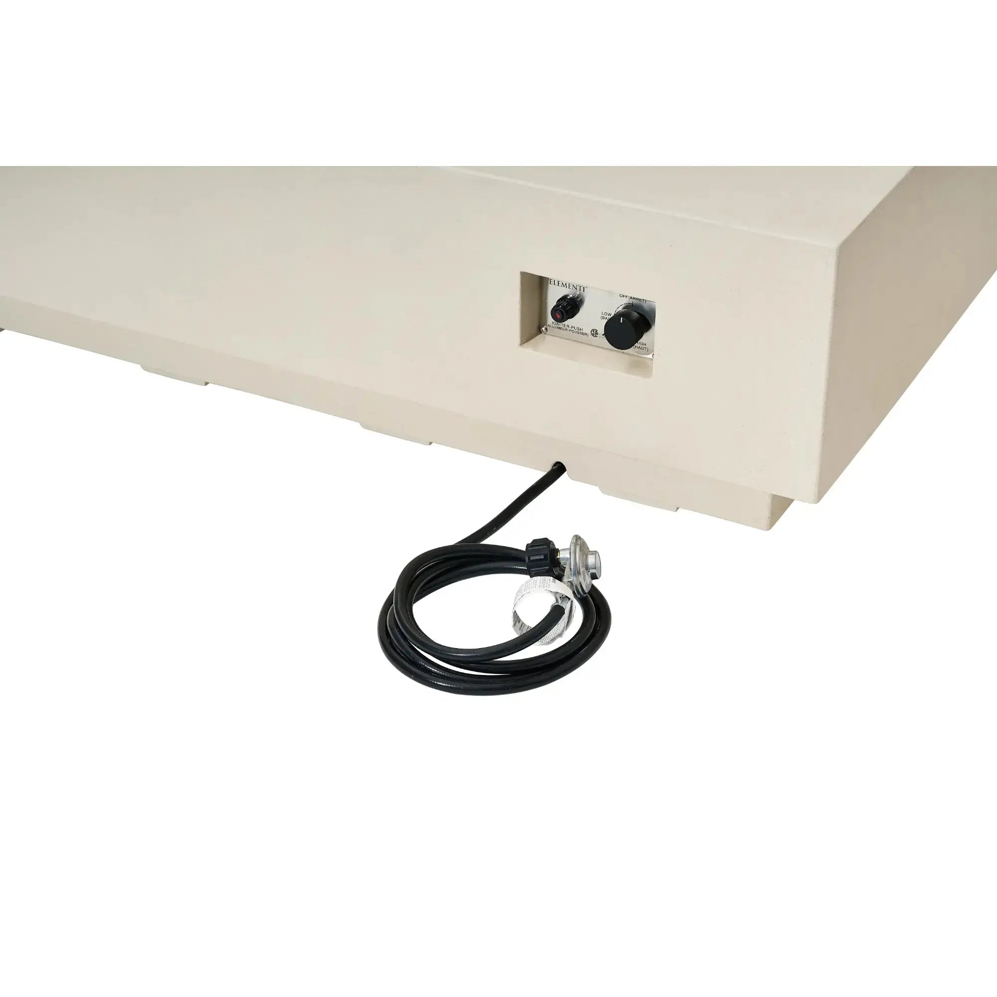 Granville 60″ Rectangular Concrete Gas Fire Table – Elementi Elementi