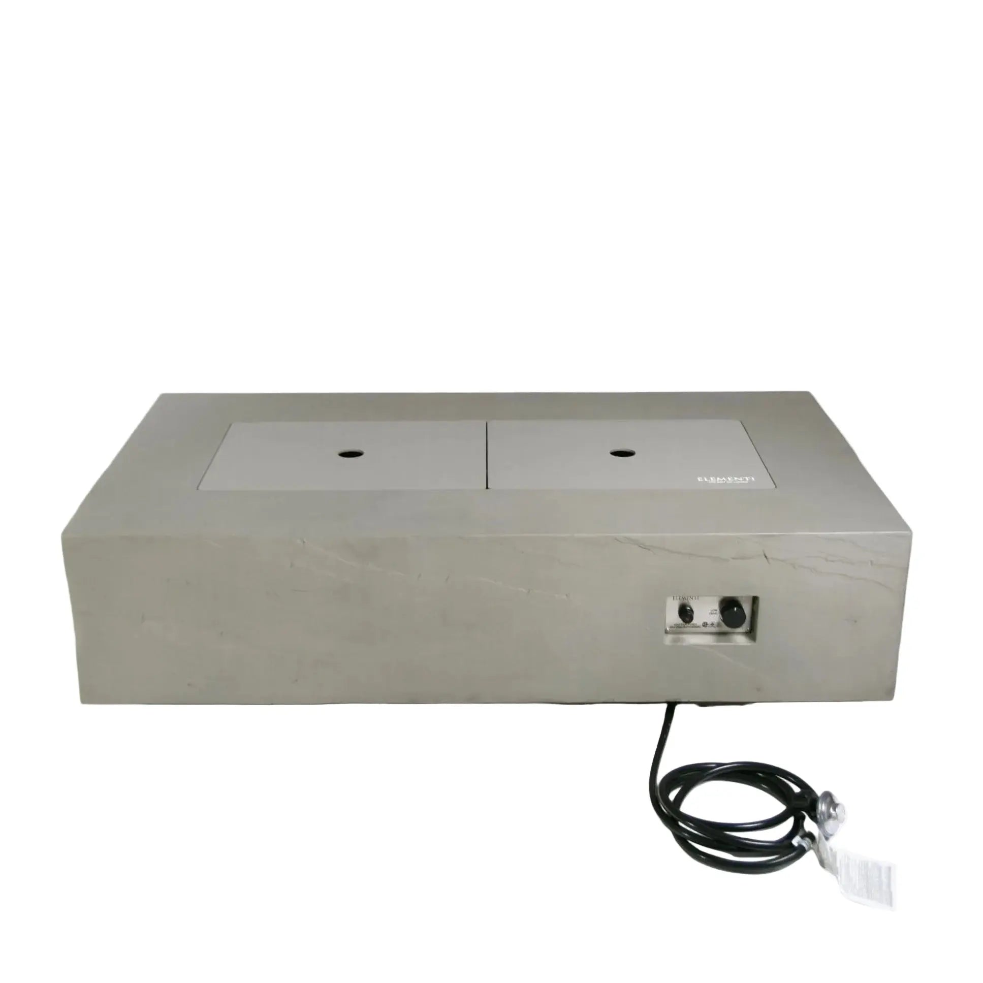 Meteora 56″ Rectangular Concrete Gas Fire Table – Elementi Plus Elementi