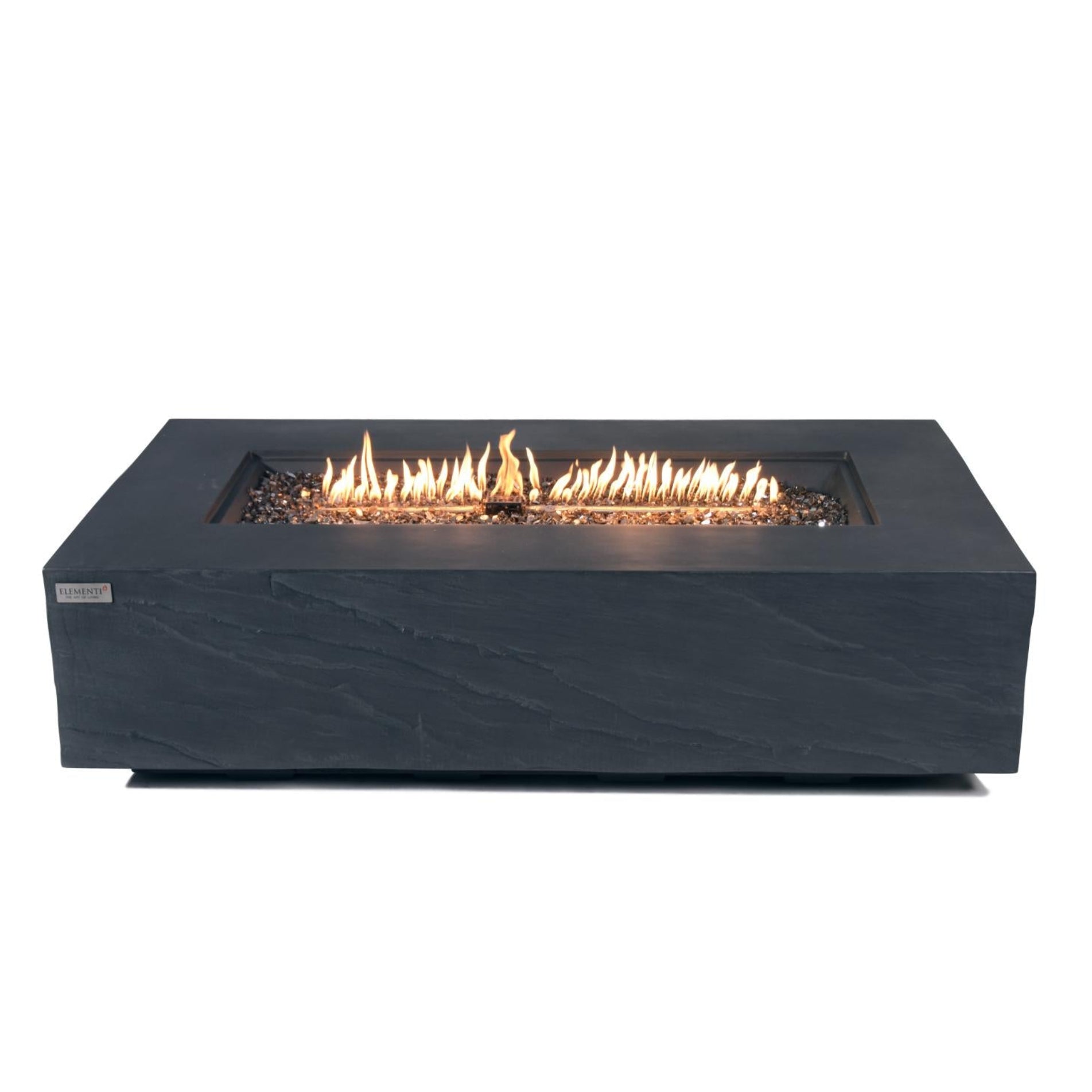 Cape Town 56″ Rectangular Concrete Gas Fire Table – Elementi Plus