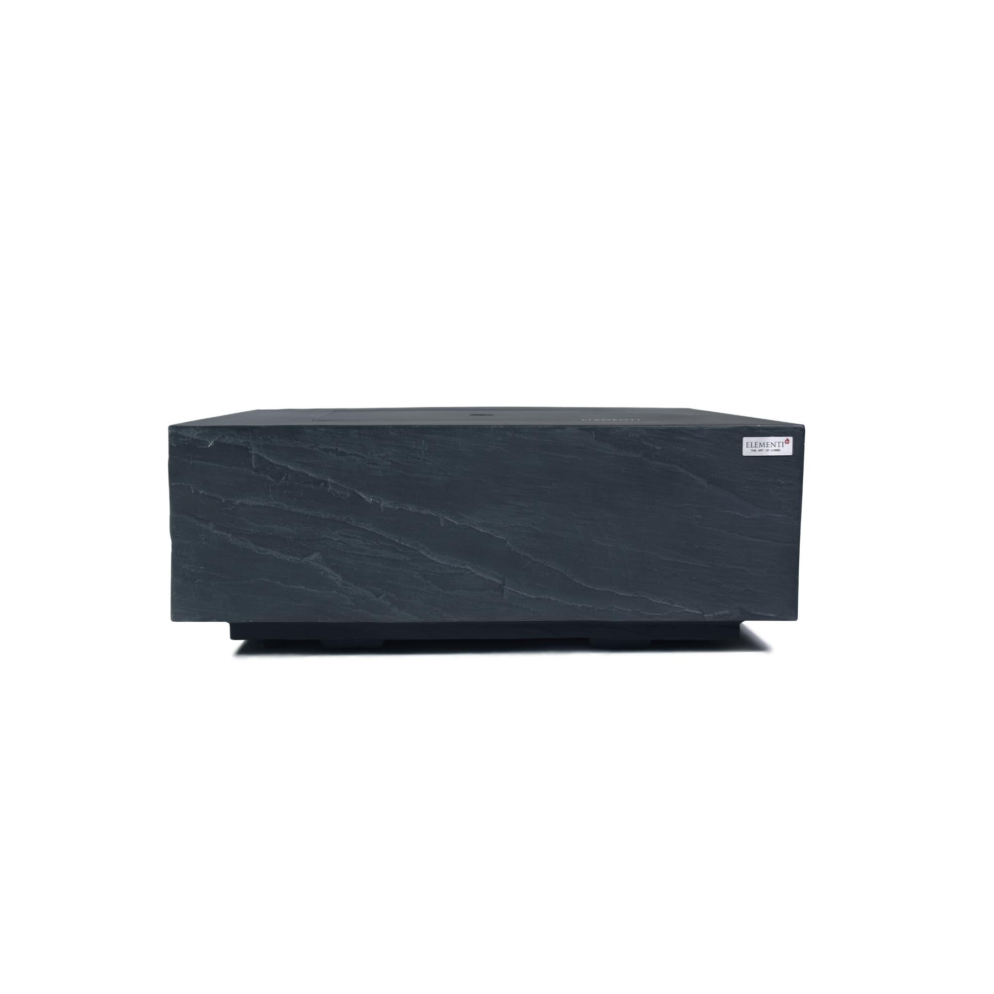 Roraima 40″ Square Concrete Gas Fire Table – Elementi Plus