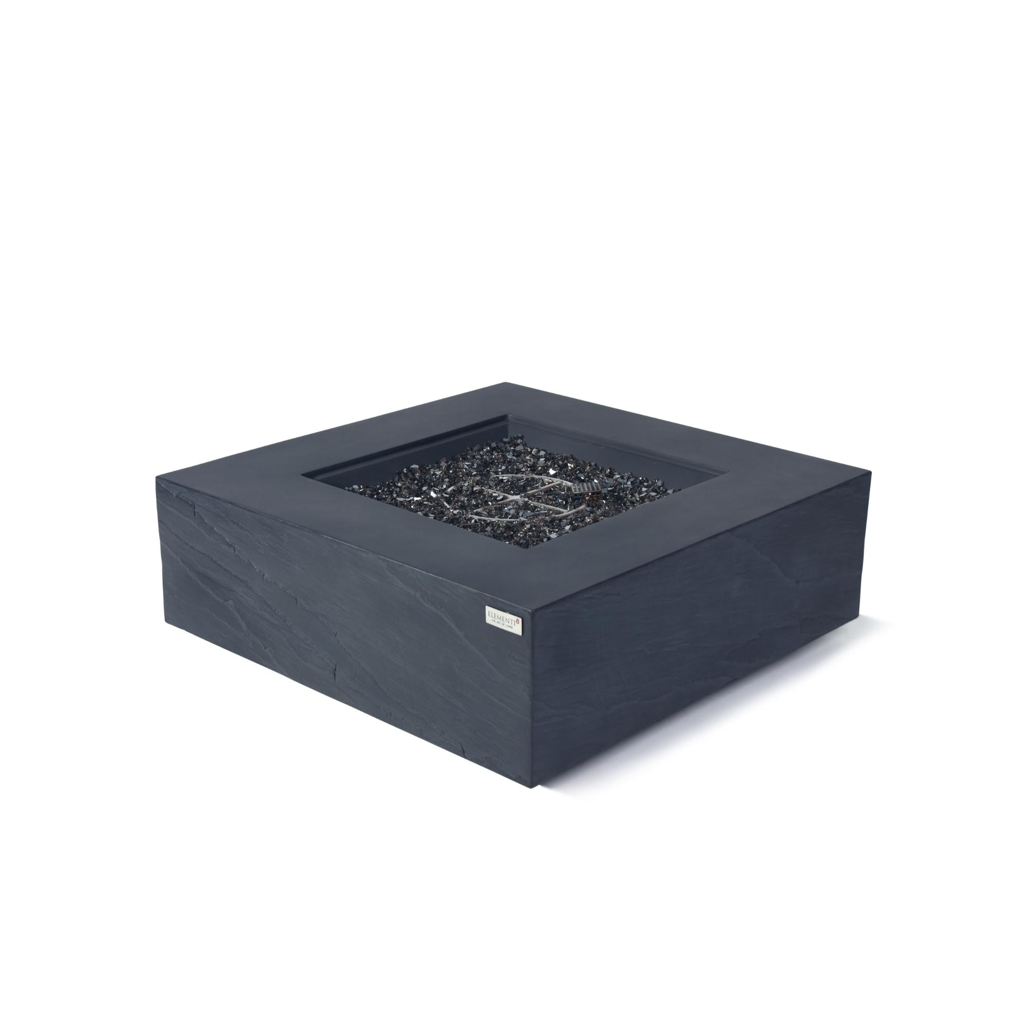 Roraima 40″ Square Concrete Gas Fire Table – Elementi Plus