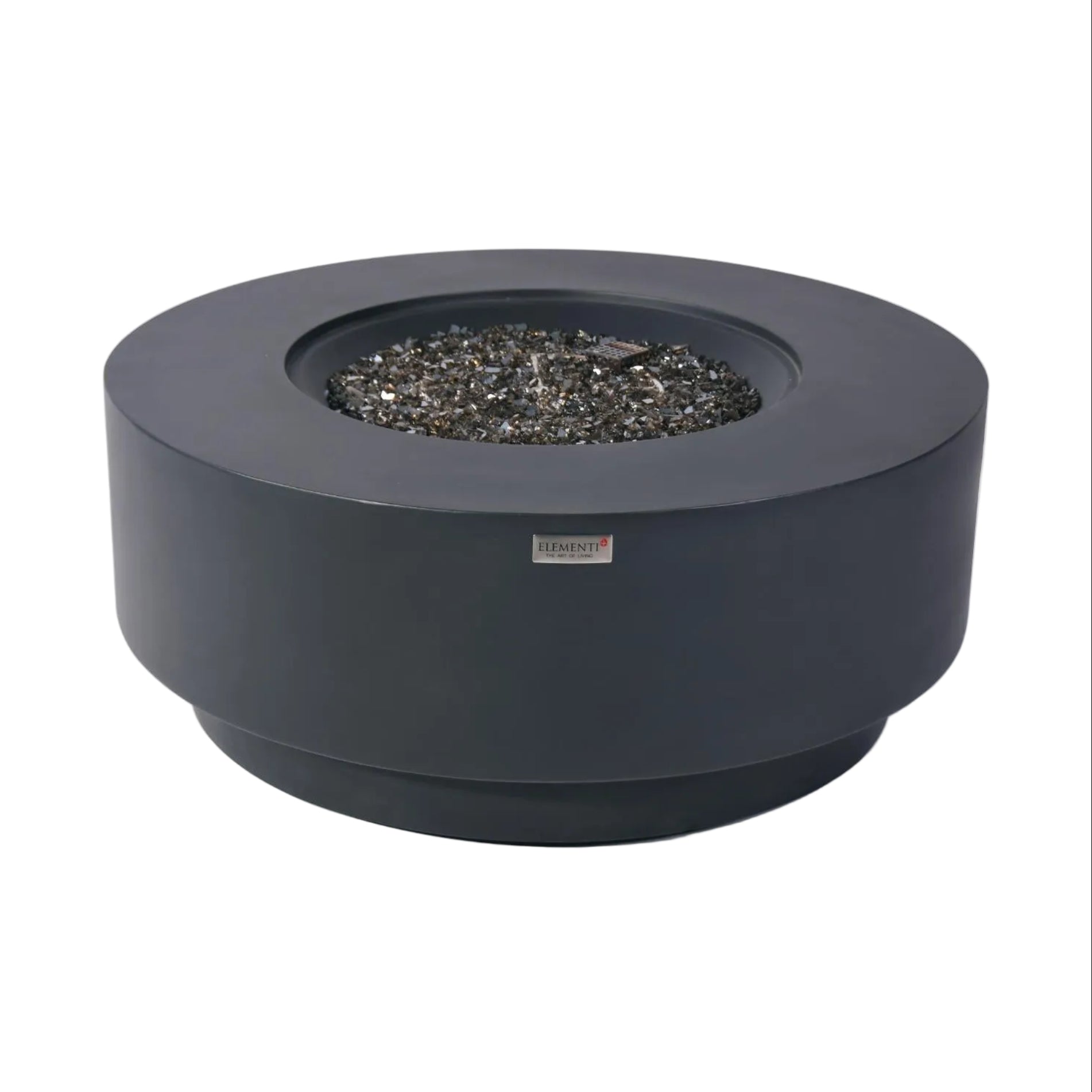 Nimes 41″ Round Concrete Gas Fire Table – Elementi Plus