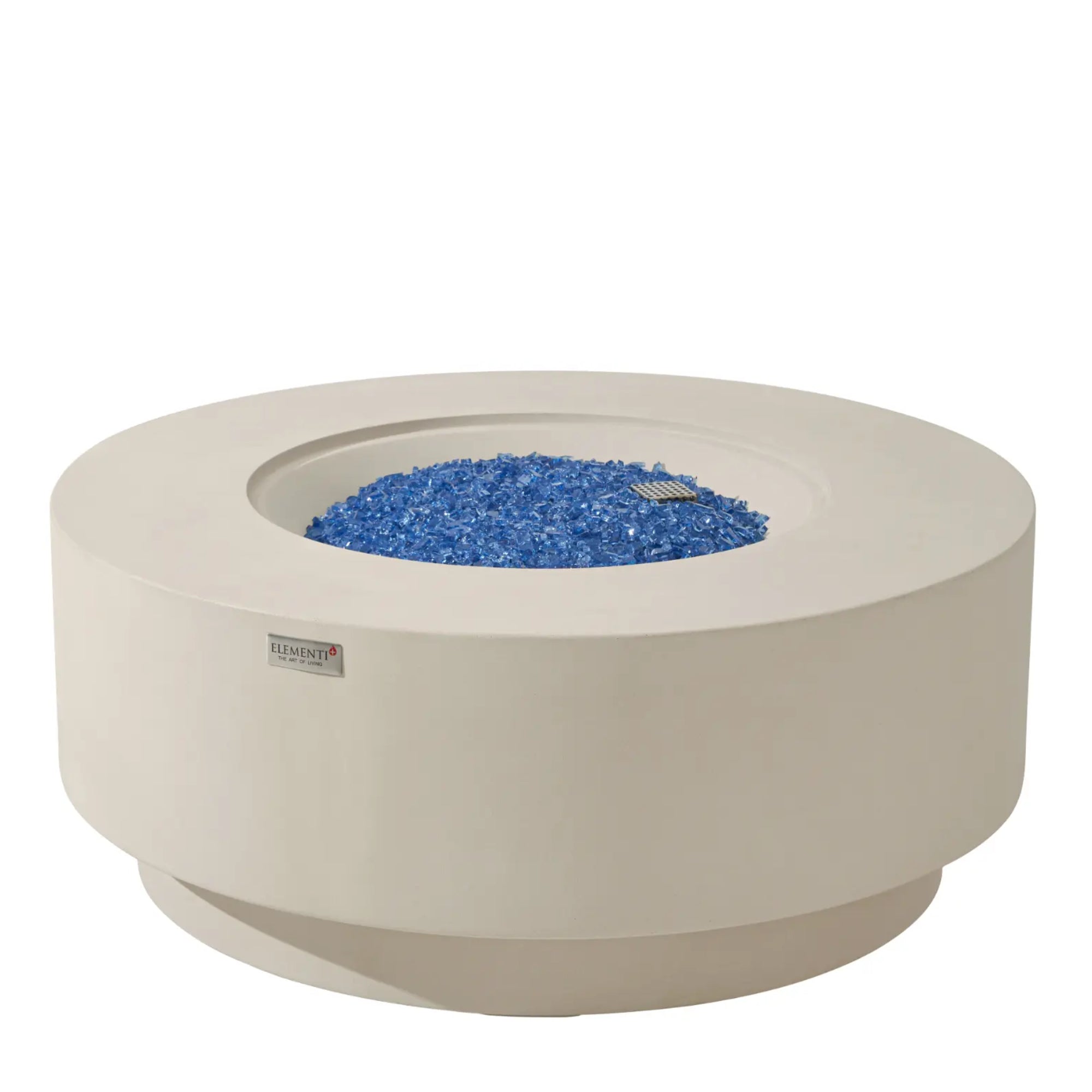 Nimes 41″ Round Concrete Gas Fire Table – Elementi Plus Elementi