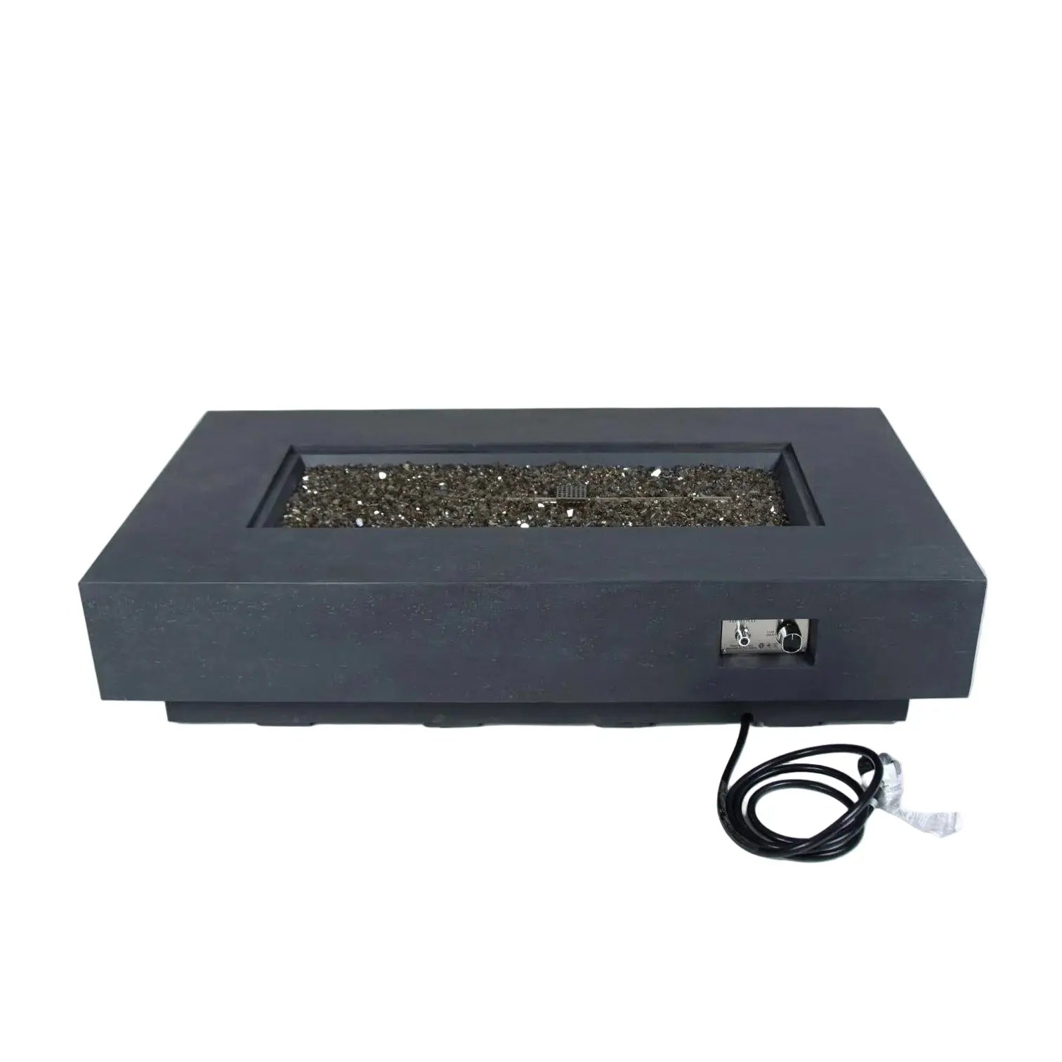 Positano 60″ Rectangular Concrete Gas Fire Table – Elementi Plus Elementi