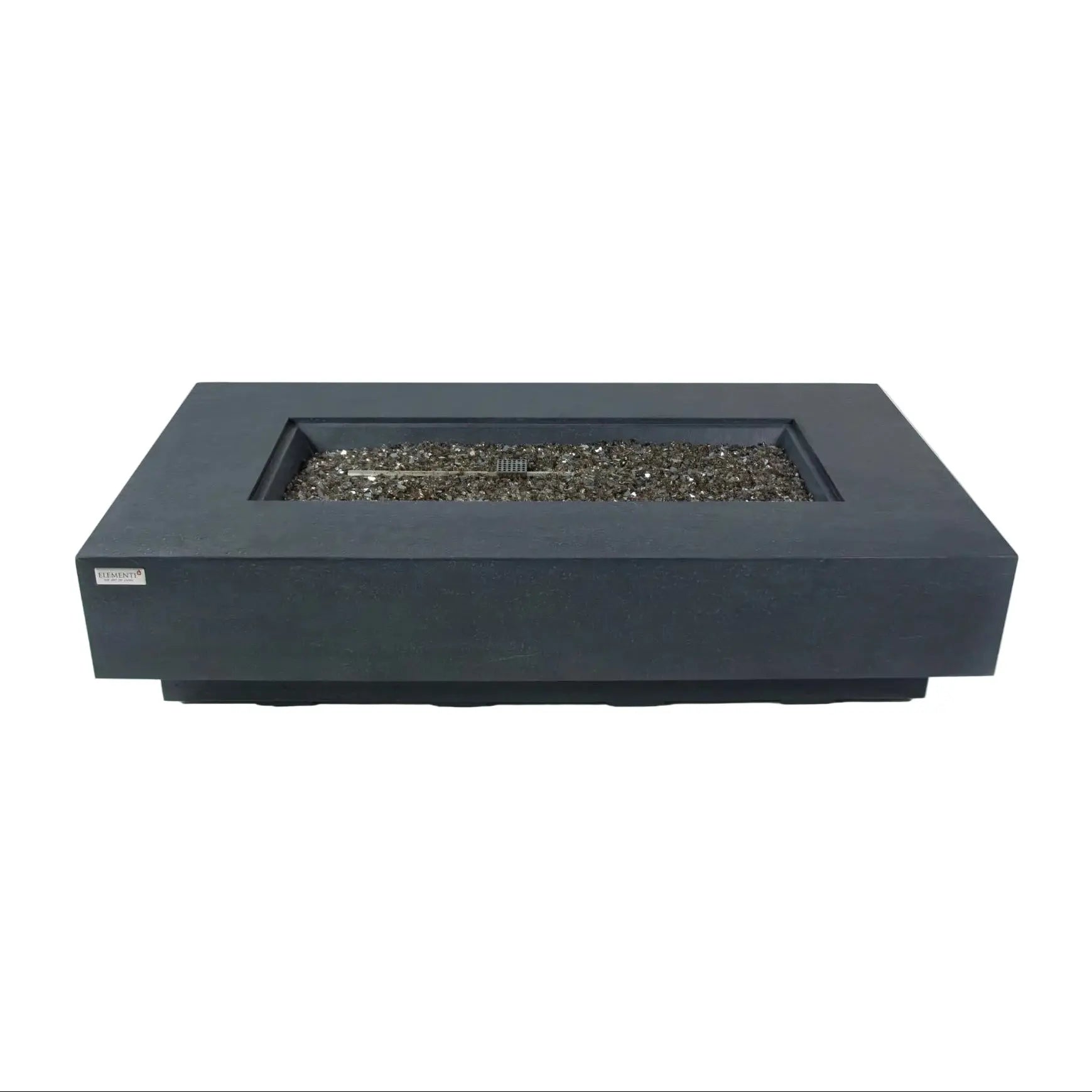 Positano 60″ Rectangular Concrete Gas Fire Table – Elementi Plus Elementi