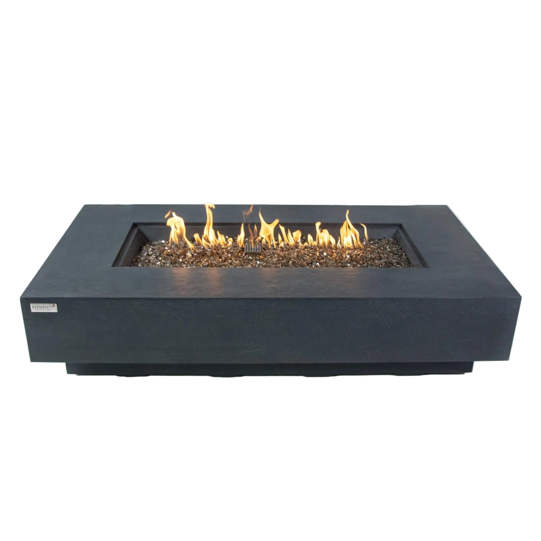Positano 60″ Rectangular Concrete Gas Fire Table – Elementi Plus