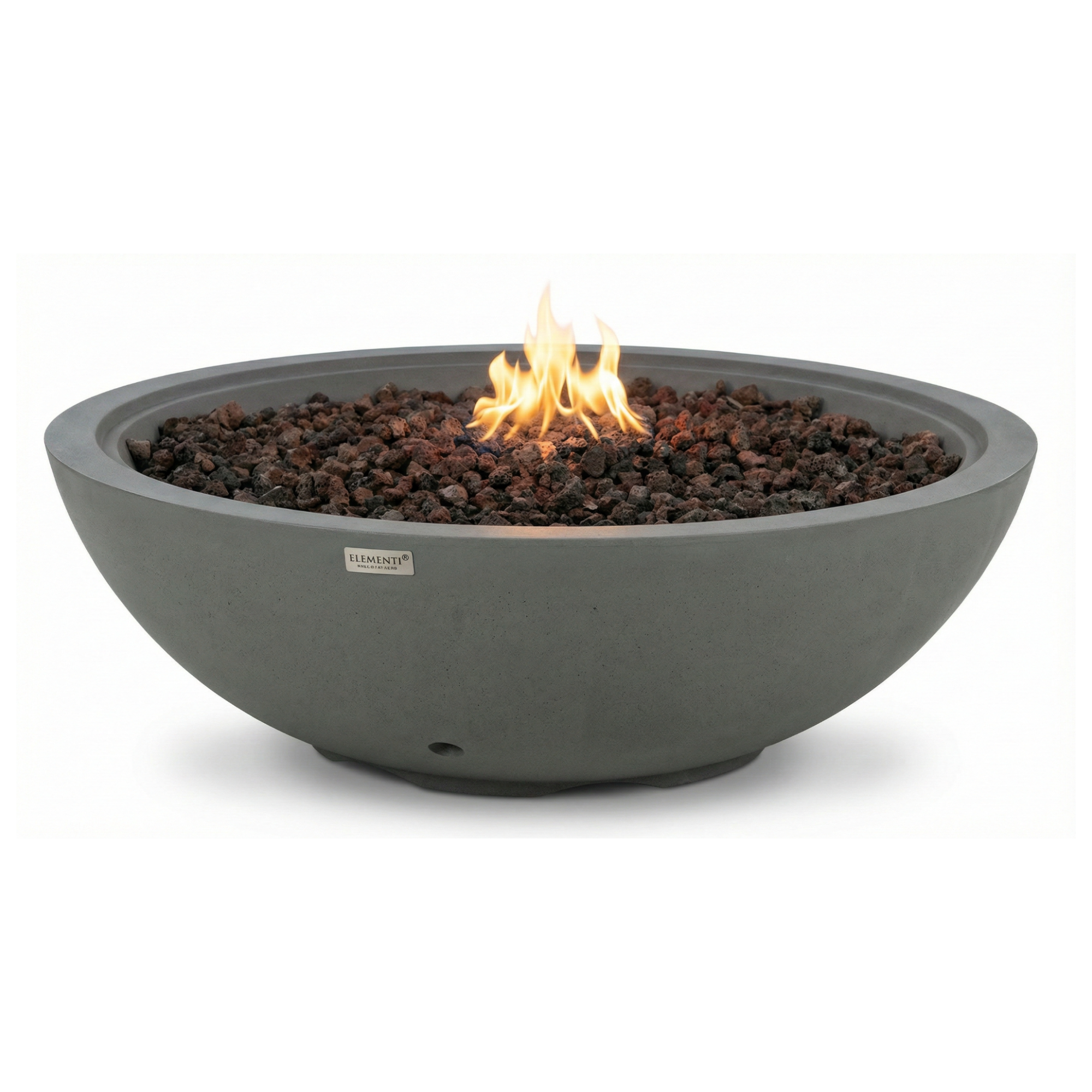 Rose Bowl 48″ Round Concrete Gas Fire Pit – Elementi Plus