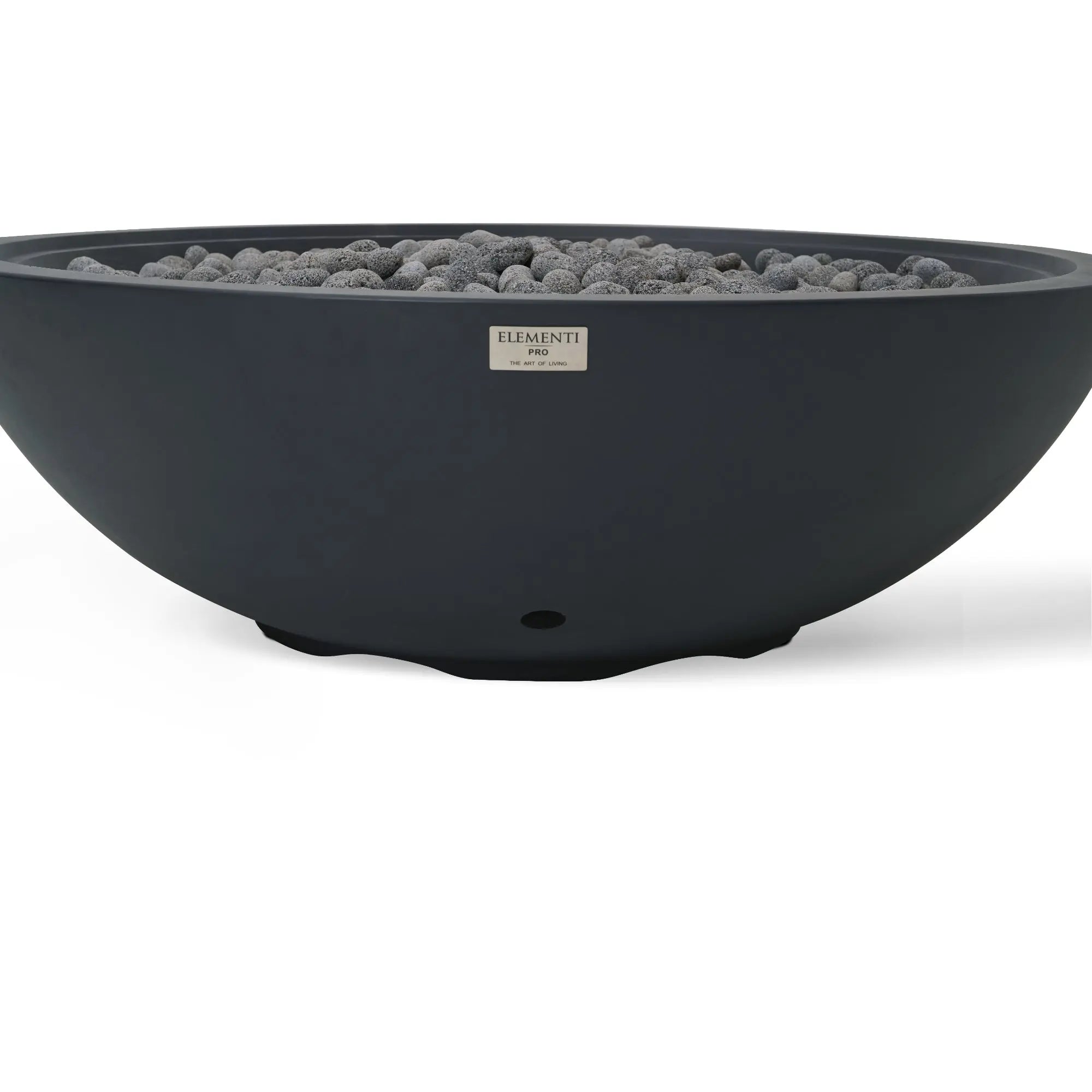 Rose Bowl 48″ Round Concrete Gas Fire Pit – Elementi Pro 100K Elementi