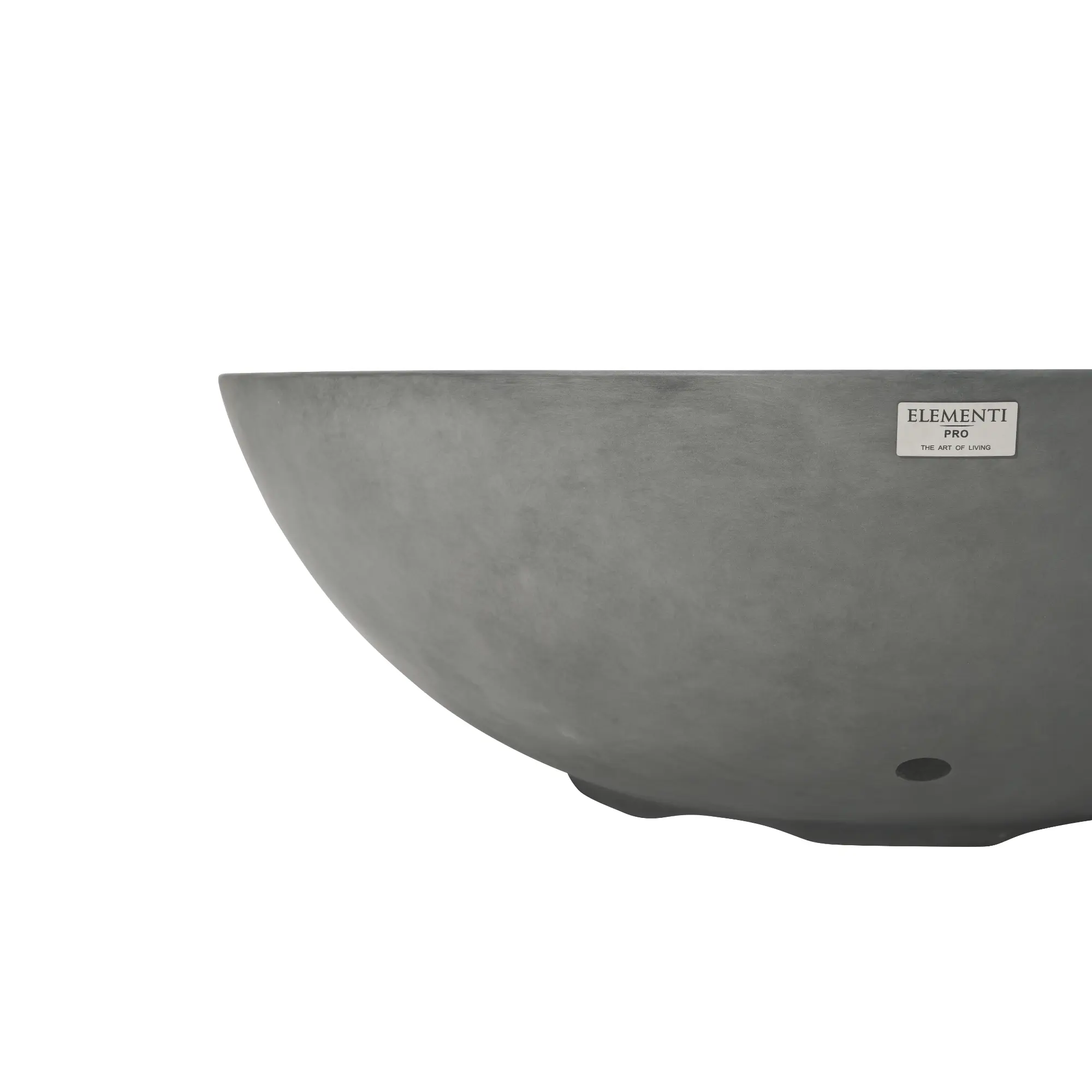Rose Bowl 48″ Round Concrete Gas Fire Pit – Elementi Pro 100K Elementi