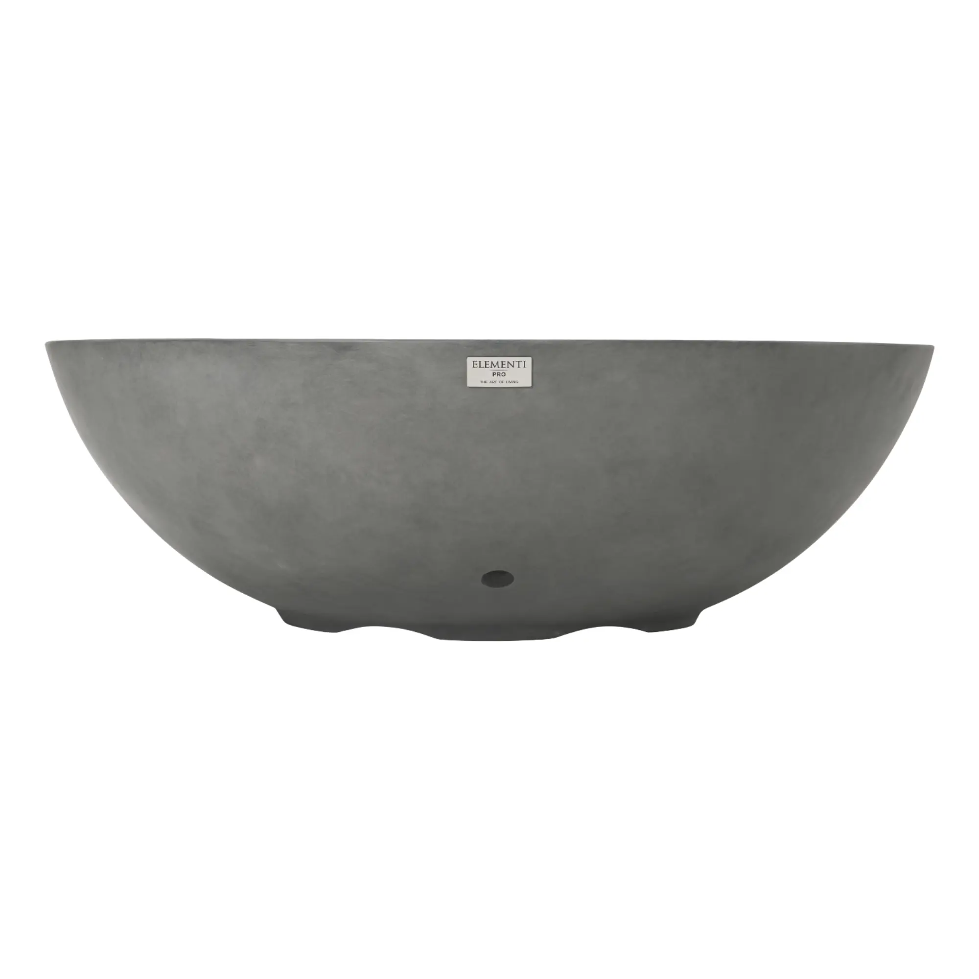 Rose Bowl 48″ Round Concrete Gas Fire Pit – Elementi Pro 100K Elementi