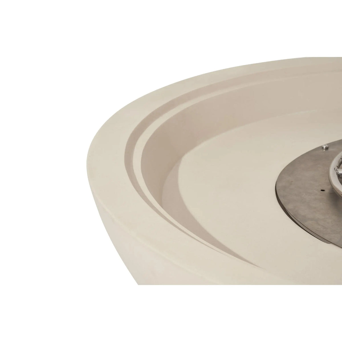 Rose Bowl 48″ Round Concrete Gas Fire Pit – Elementi Pro 100K Elementi