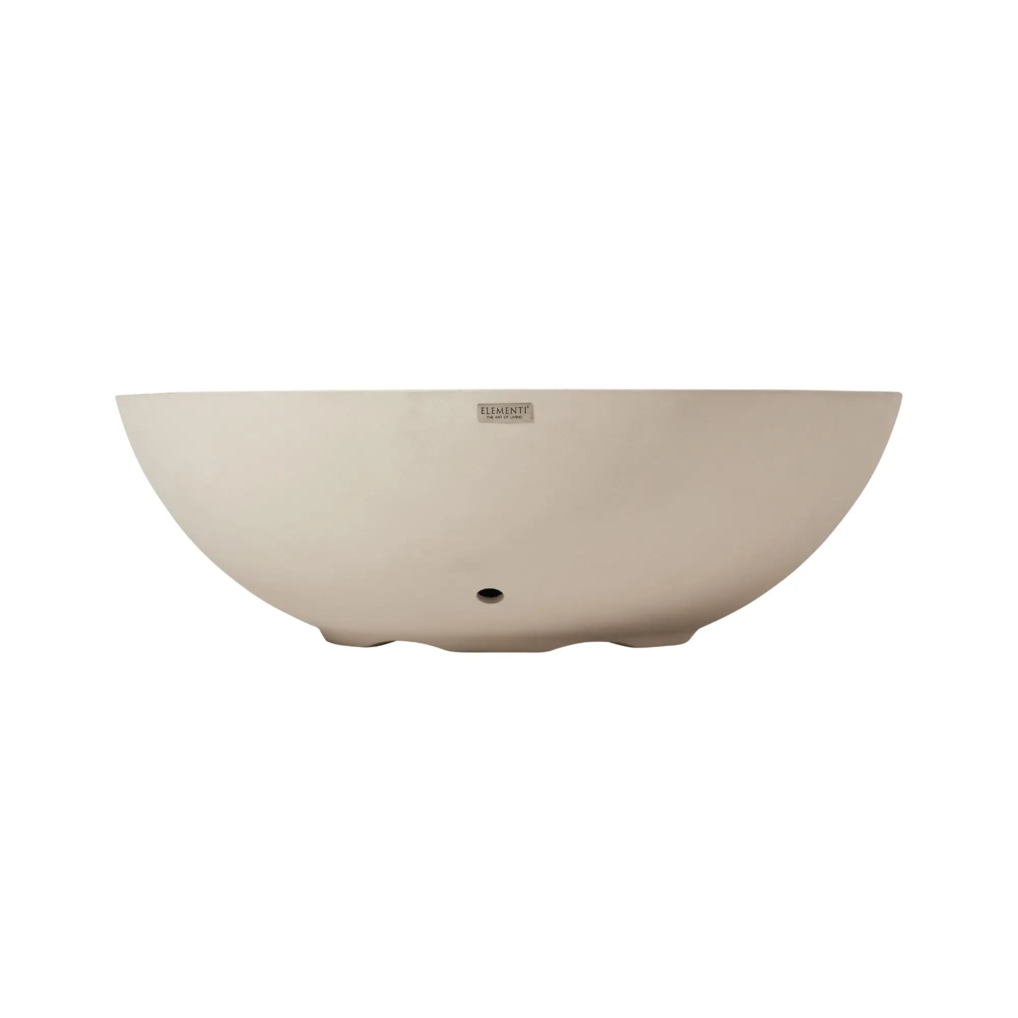 Rose Bowl 48″ Round Concrete Gas Fire Pit – Elementi Pro 100K Elementi