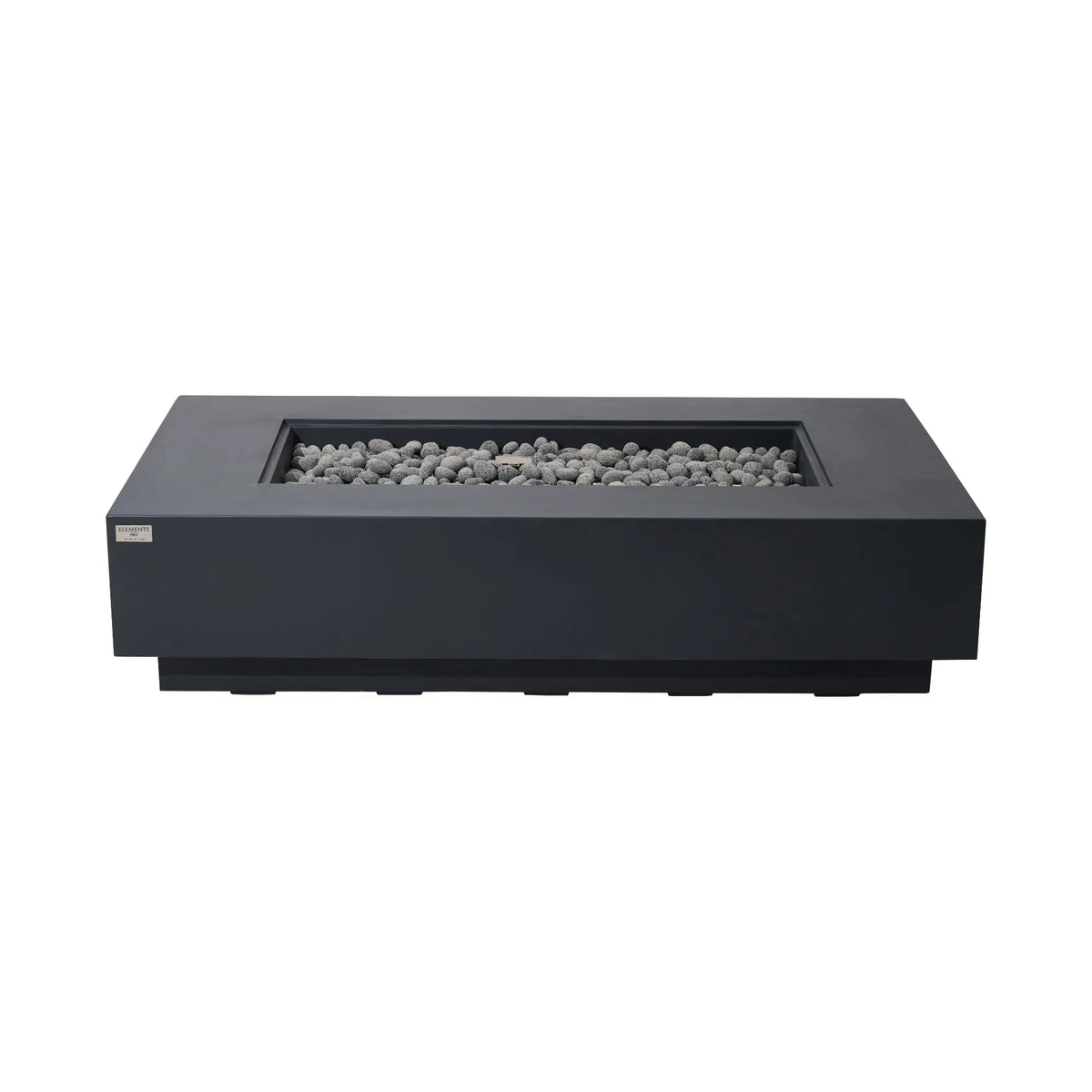 Ravello 72″ Rectangular Concrete Gas Fire Table – Elementi Pro 100K Elementi