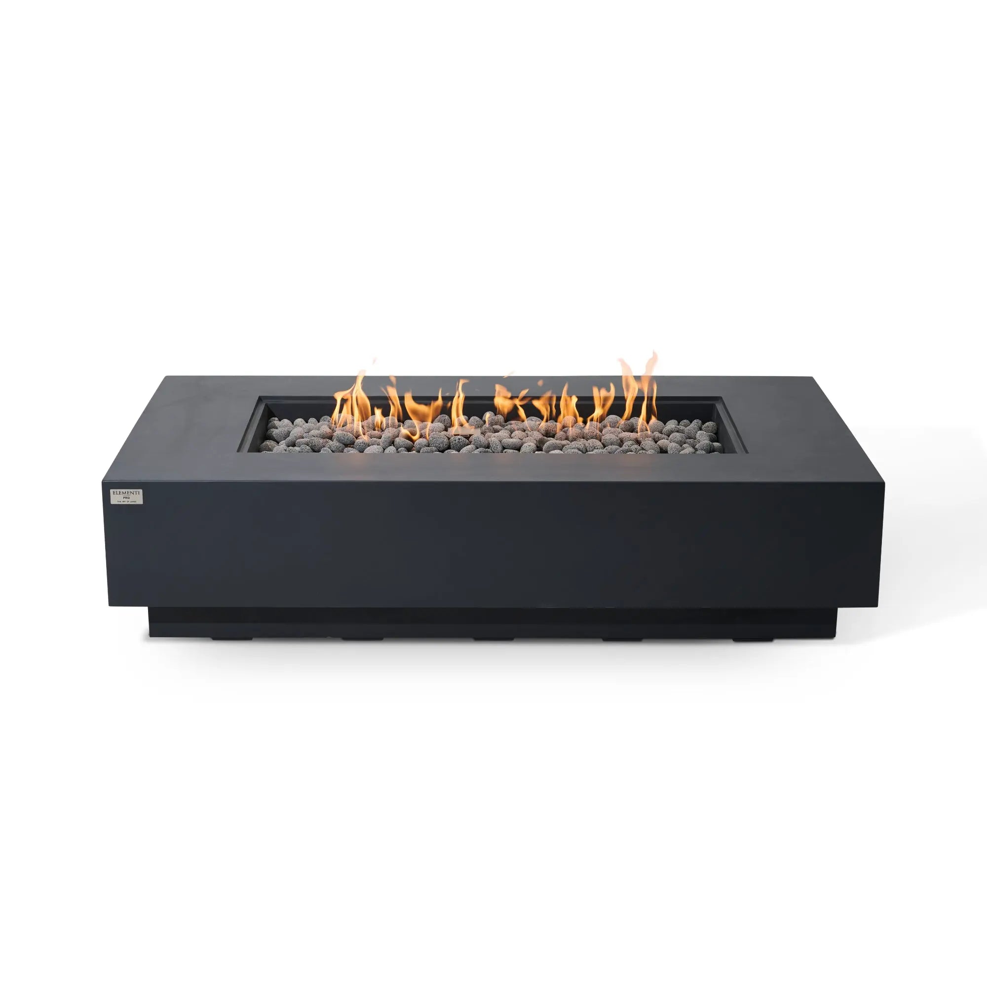 Ravello 72″ Rectangular Concrete Gas Fire Table – Elementi Pro 100K Elementi