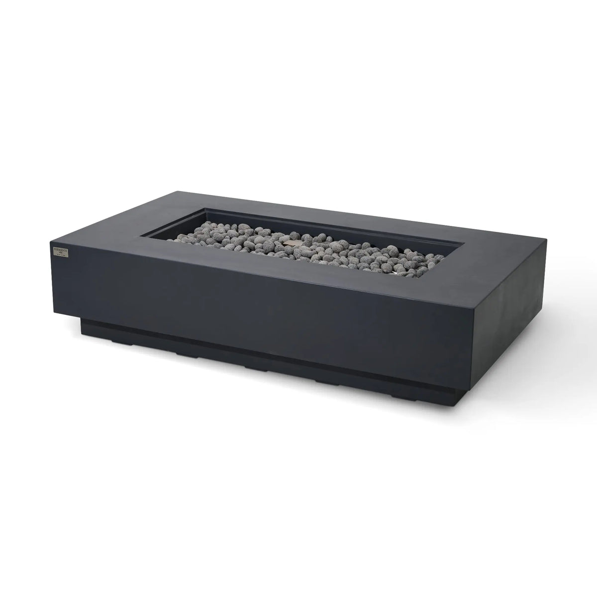 Ravello 72″ Rectangular Concrete Gas Fire Table – Elementi Pro 100K Elementi