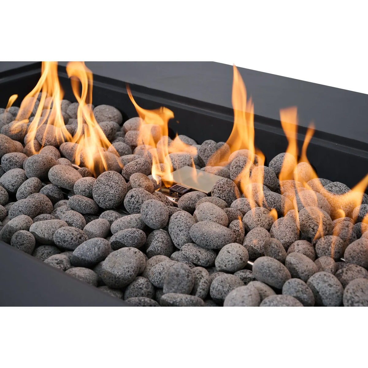 Ravello 72″ Rectangular Concrete Gas Fire Table – Elementi Pro 100K Elementi