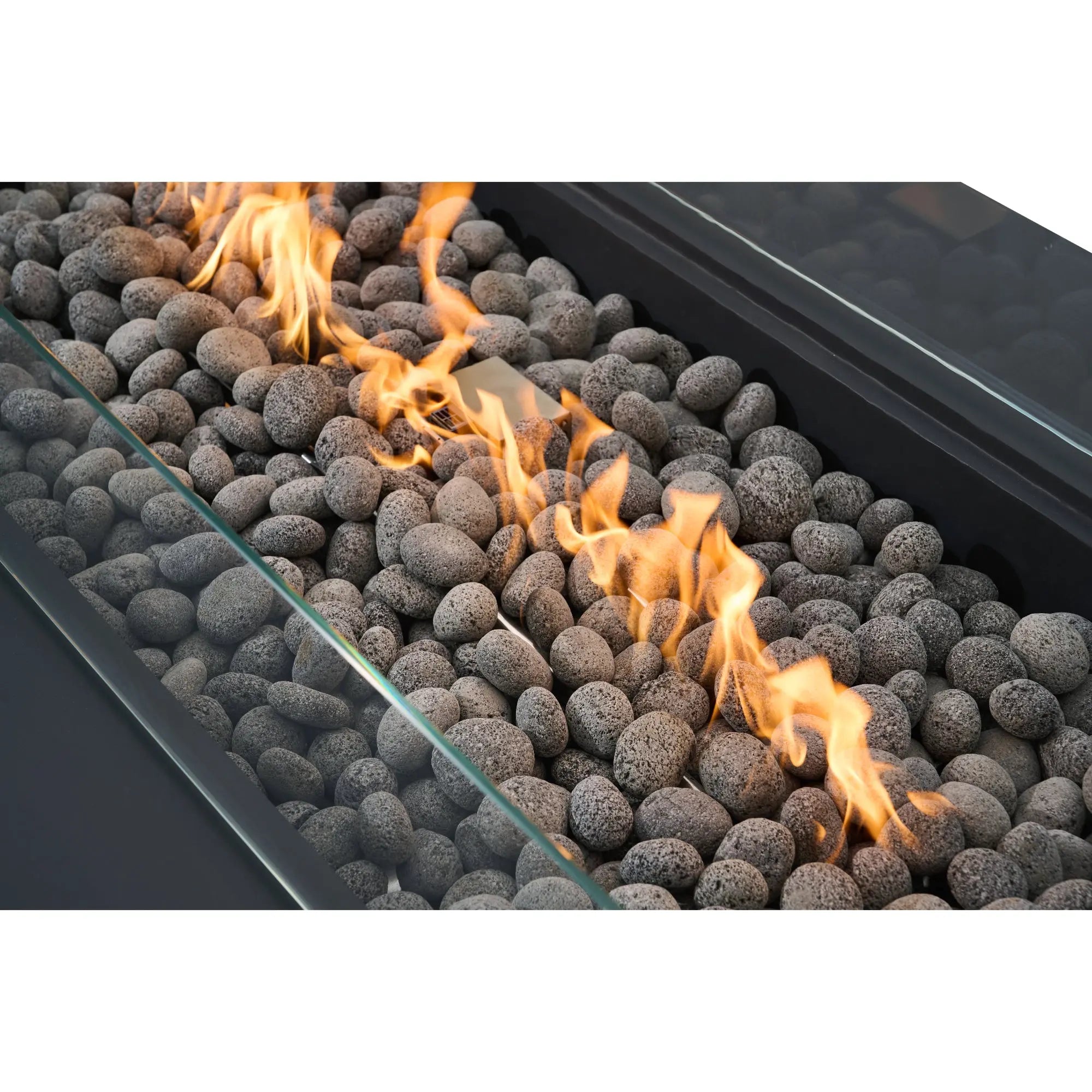 Ravello 72″ Rectangular Concrete Gas Fire Table – Elementi Pro 100K Elementi
