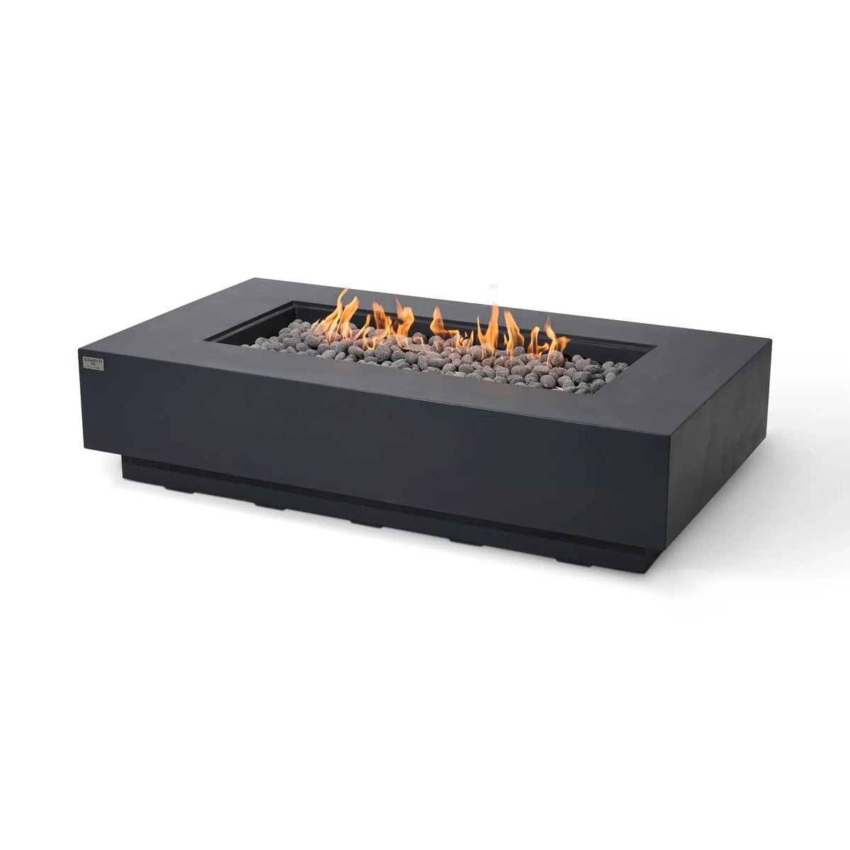 Ravello 72″ Rectangular Concrete Gas Fire Table – Elementi Pro 100K Elementi