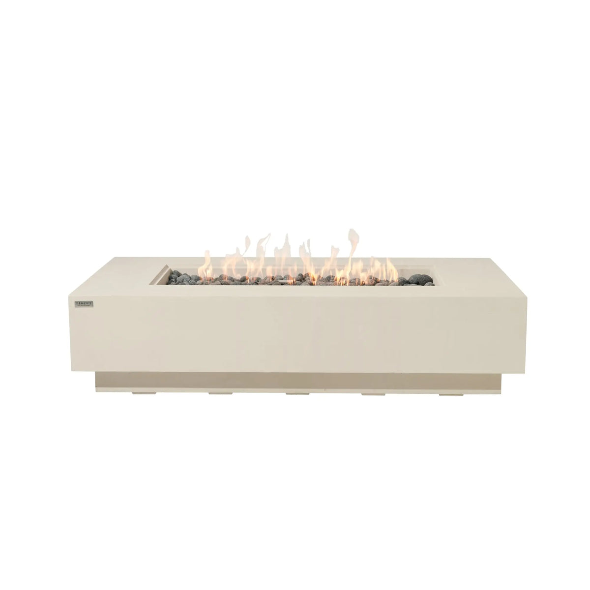 Ravello 72″ Rectangular Concrete Gas Fire Table – Elementi Pro 100K Elementi