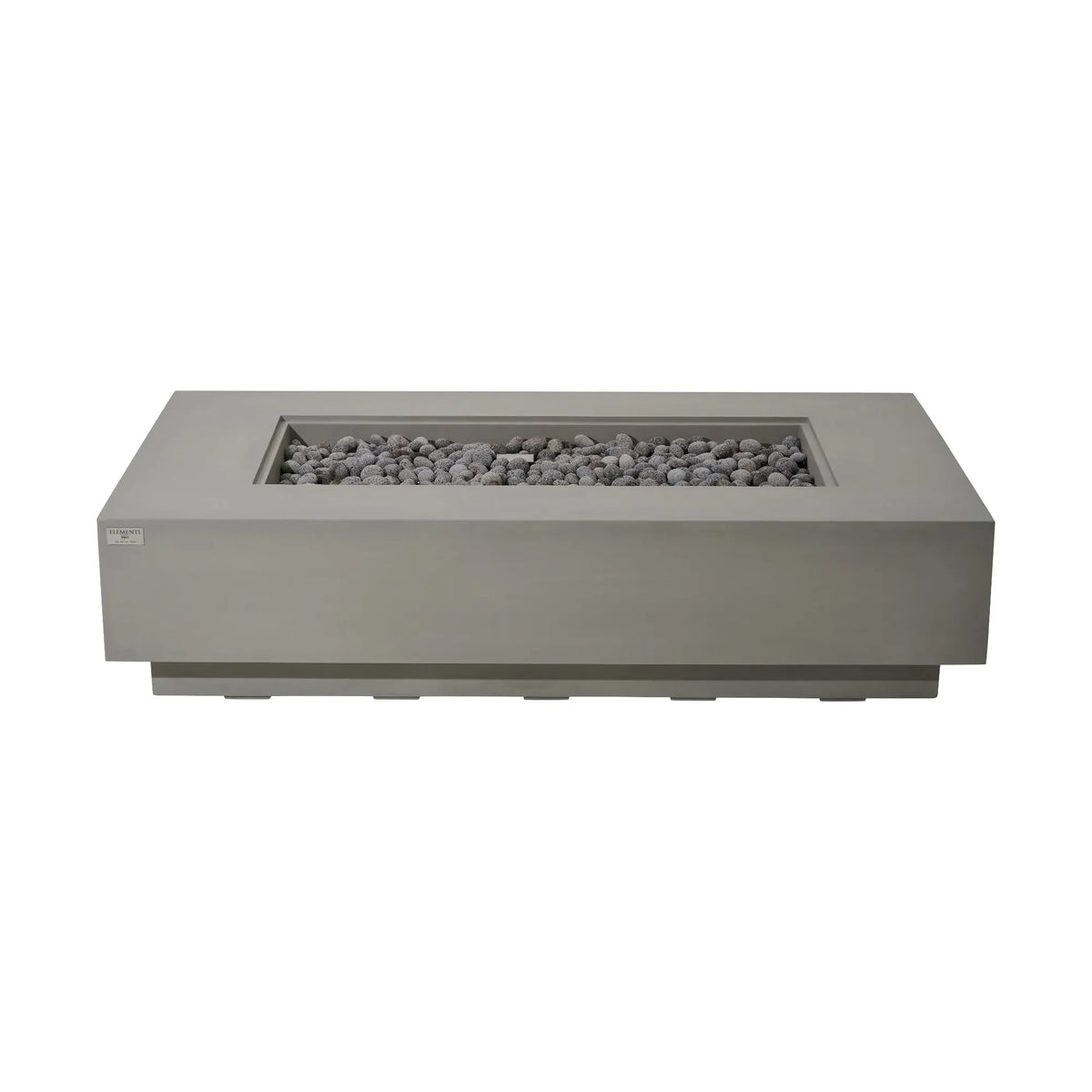 Ravello 72″ Rectangular Concrete Gas Fire Table – Elementi Pro 100K Elementi