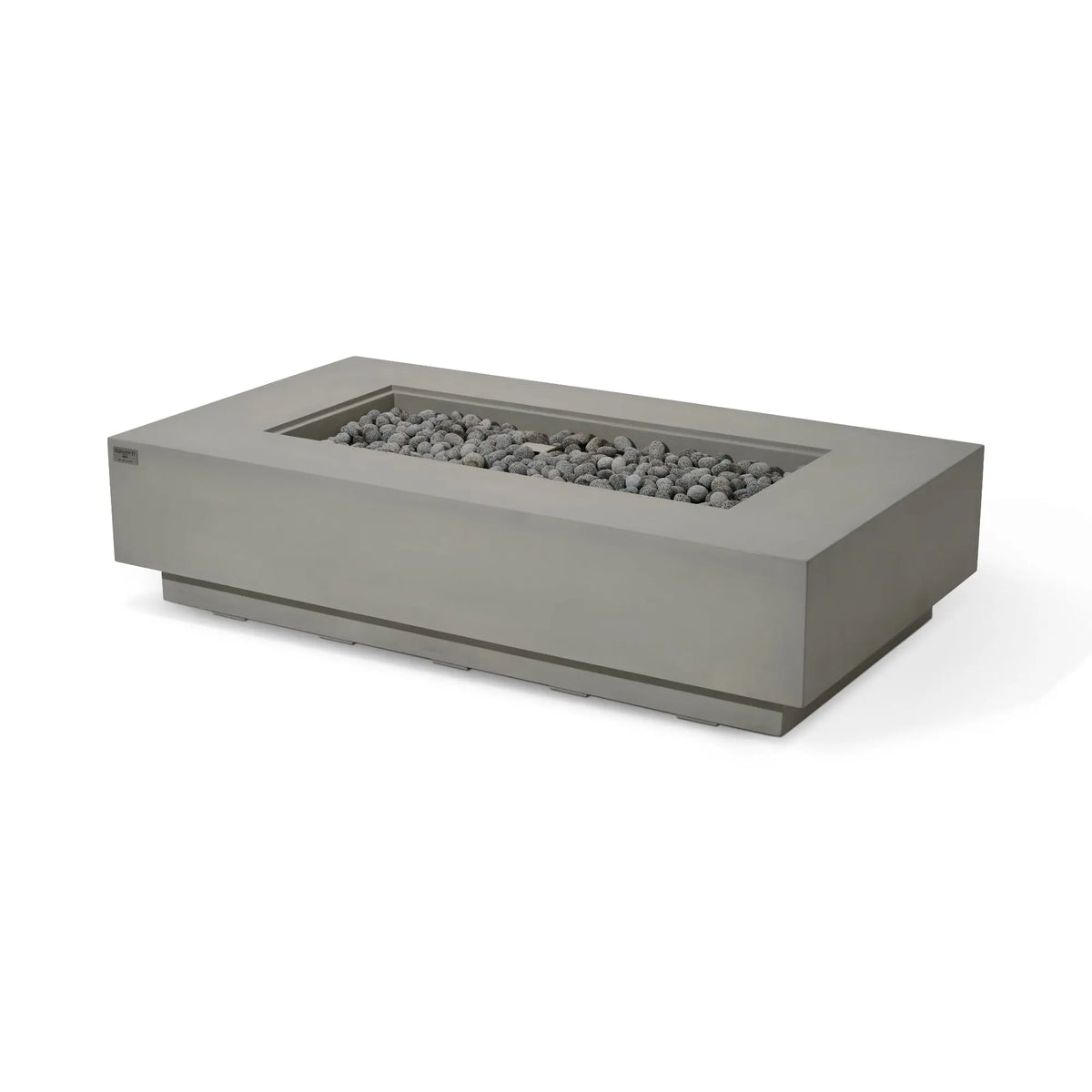 Ravello 72″ Rectangular Concrete Gas Fire Table – Elementi Pro 100K Elementi