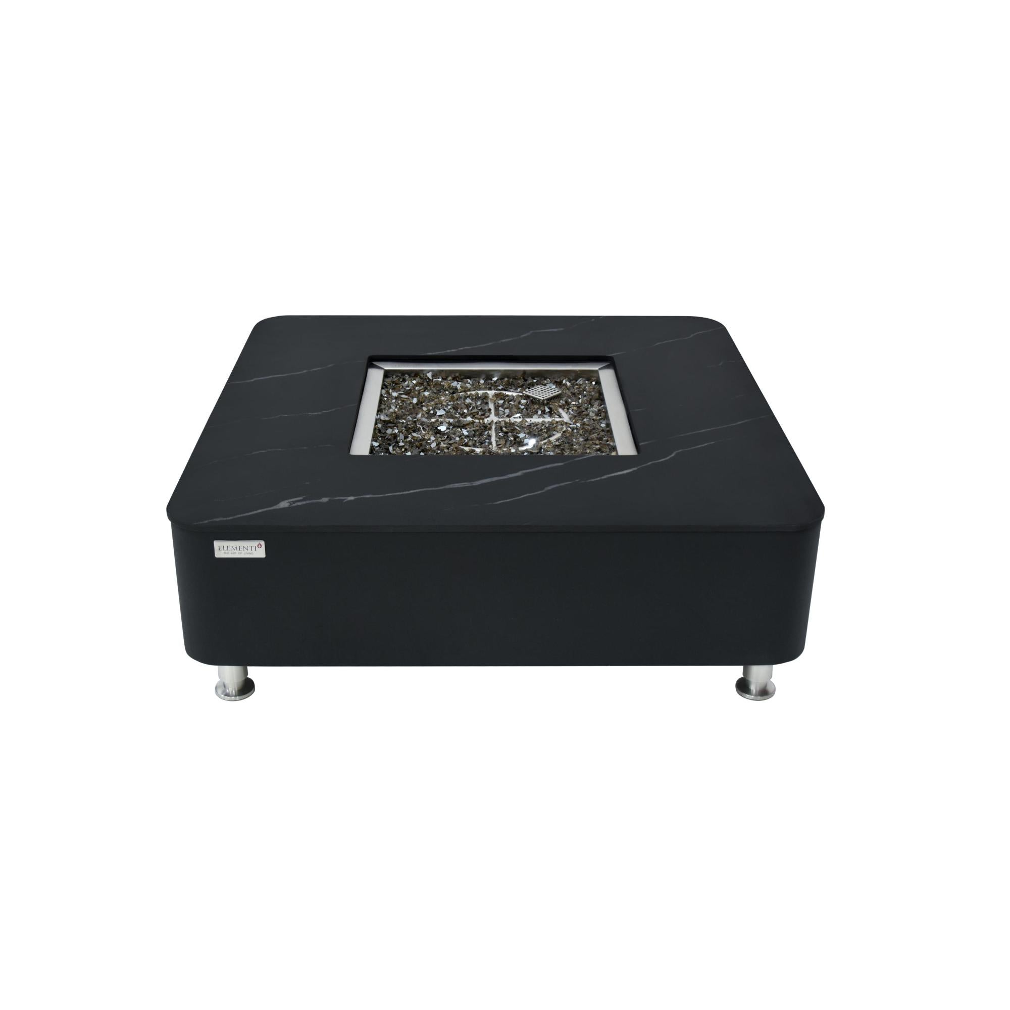 Copenhagen 42″ Square Porcelain Top Gas Fire Table – Elementi Plus