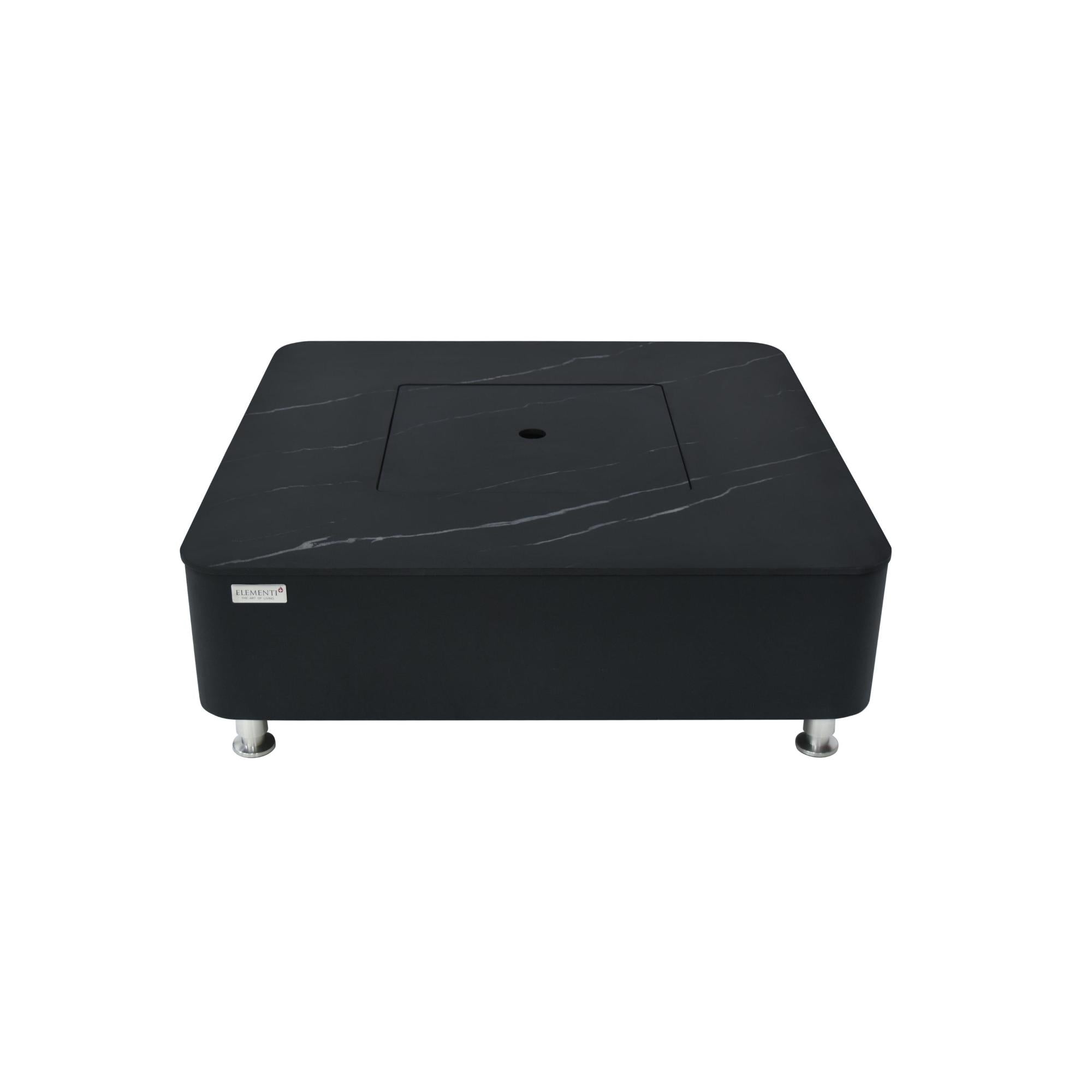 Copenhagen 42″ Square Porcelain Top Gas Fire Table – Elementi Plus