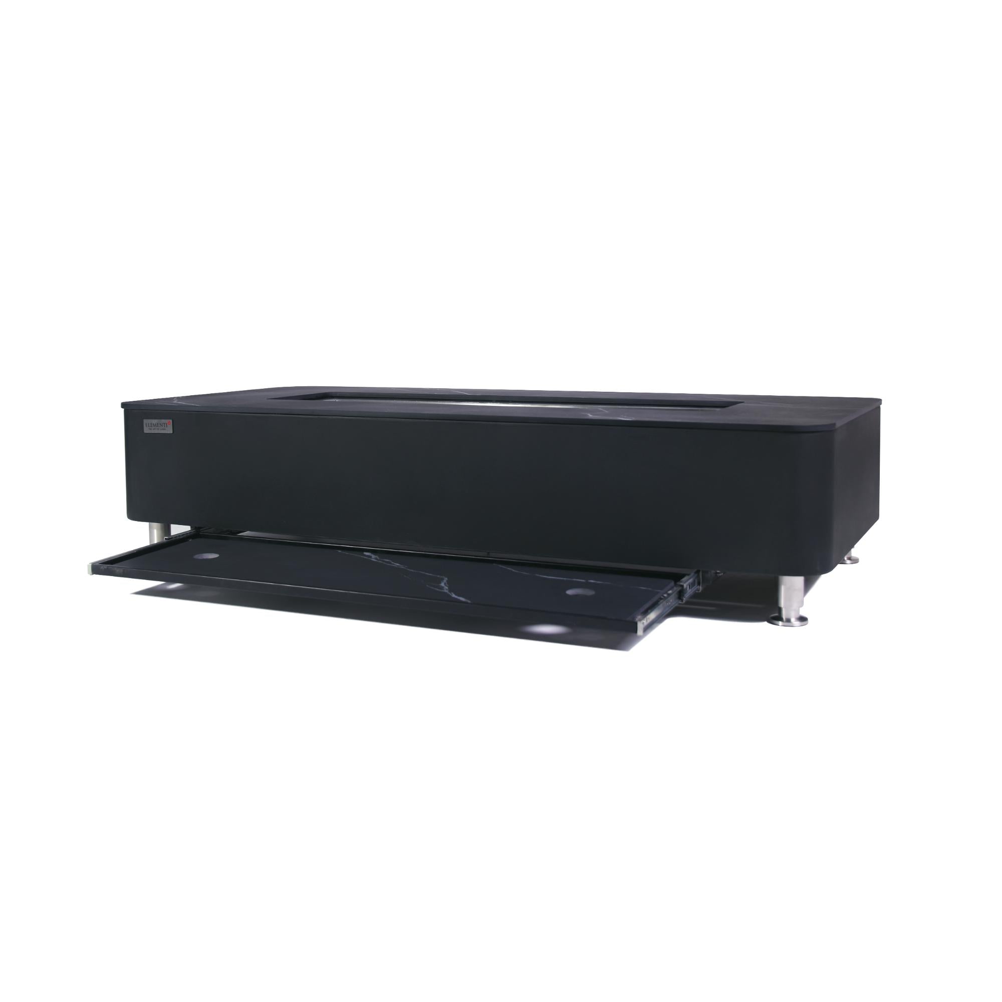 Valencia 62″ Rectangular Marble Porcelain Top Gas Fire Table – Elementi Plus