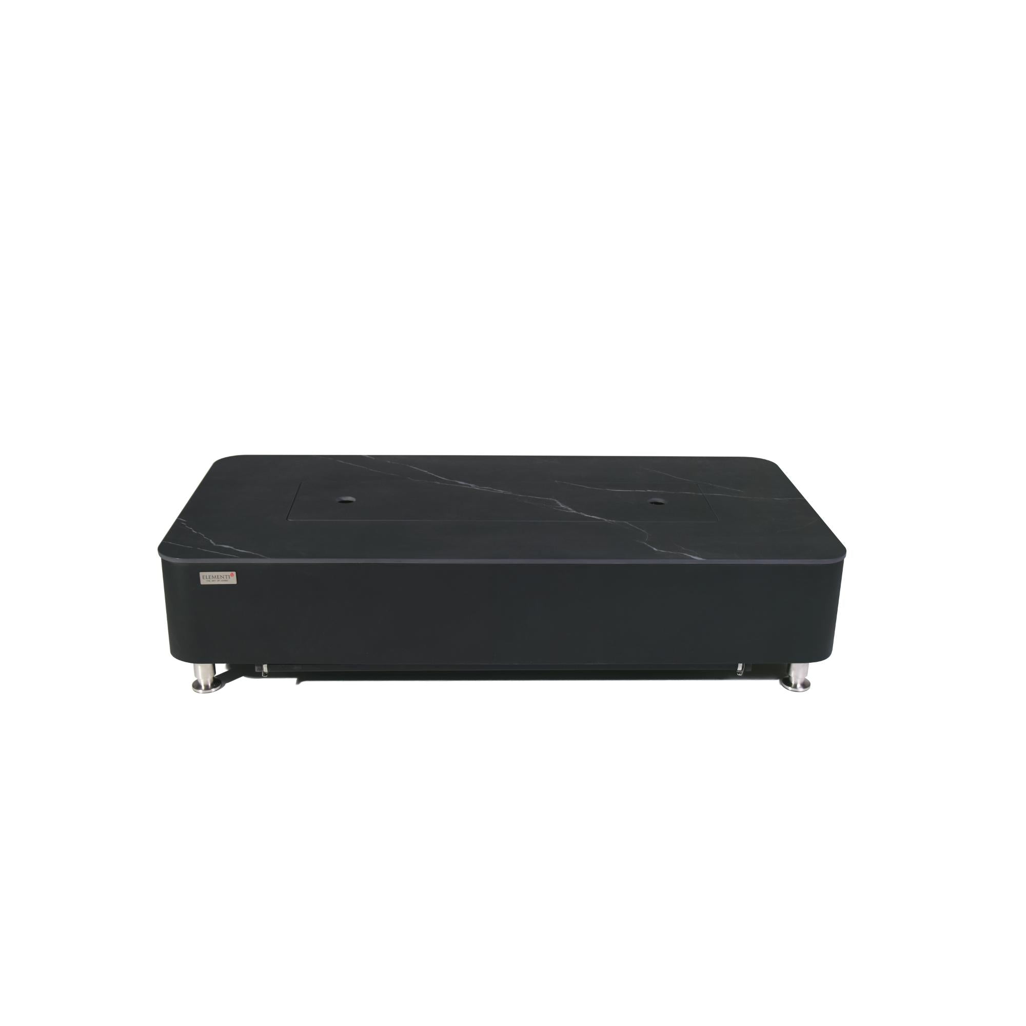 Valencia 62″ Rectangular Marble Porcelain Top Gas Fire Table – Elementi Plus