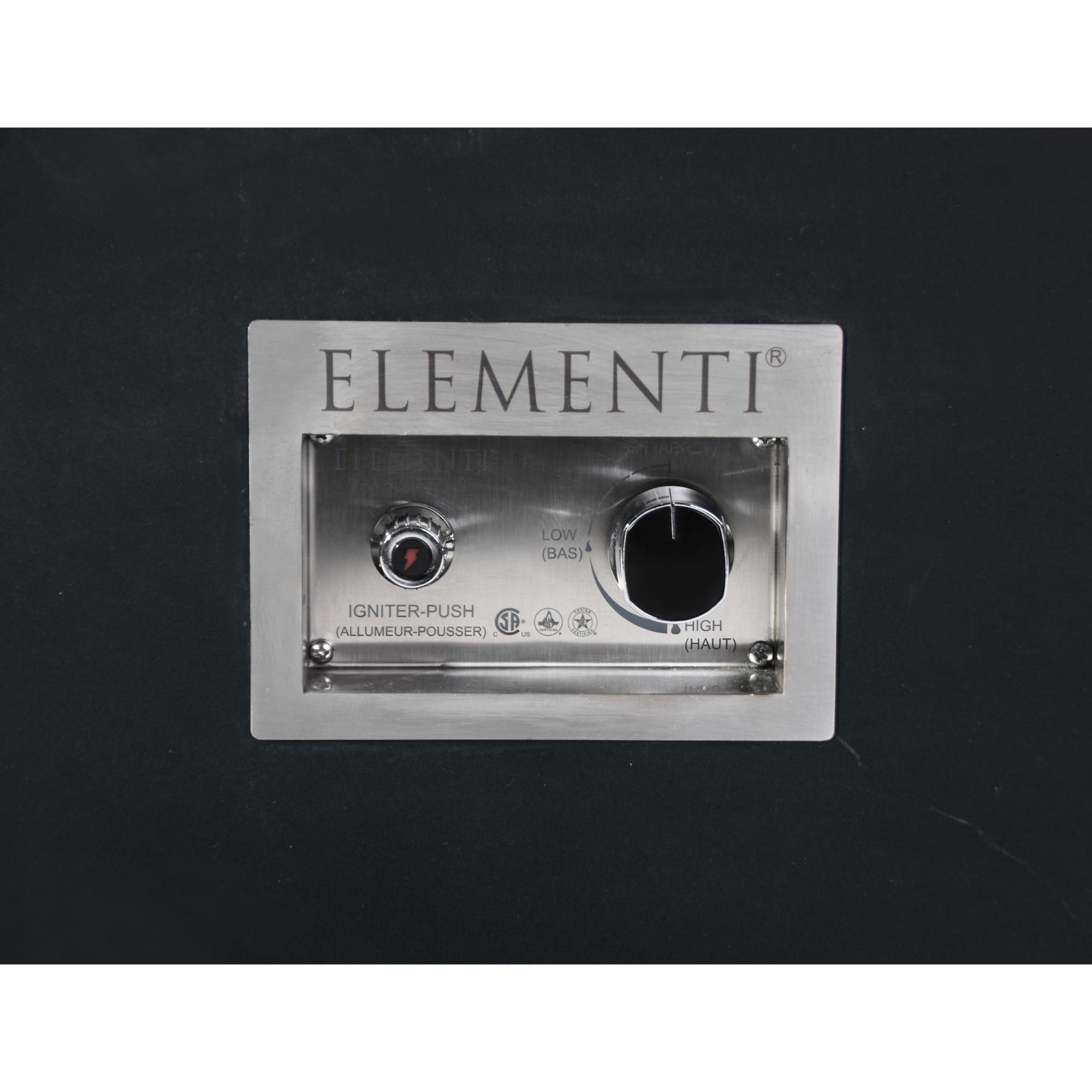Sofia 40″ Square Marble Porcelain Top Gas Fire Table – Elementi Plus