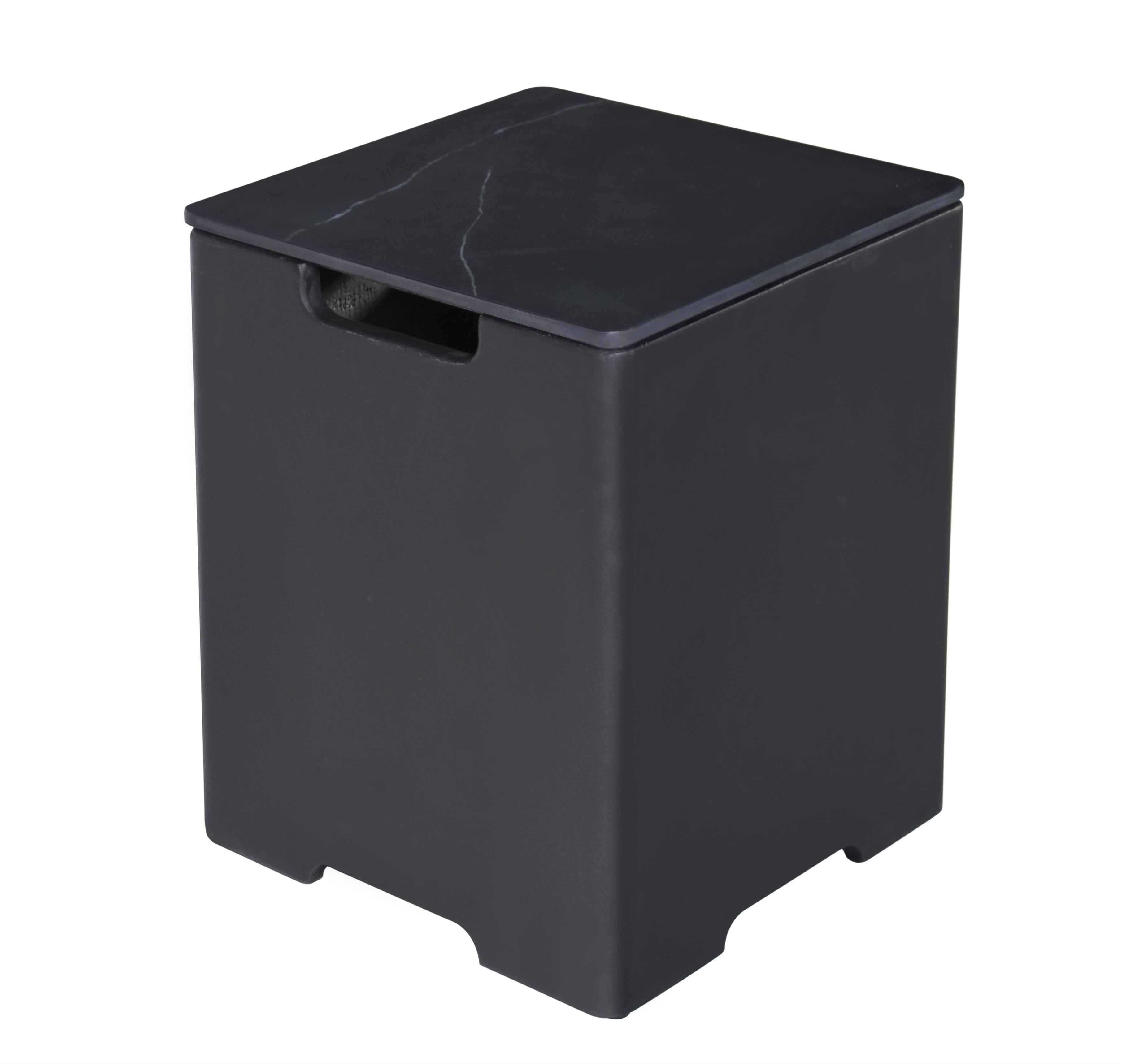 15.9" Square Propane Tank Cover - Bulgaria Black - Elementi