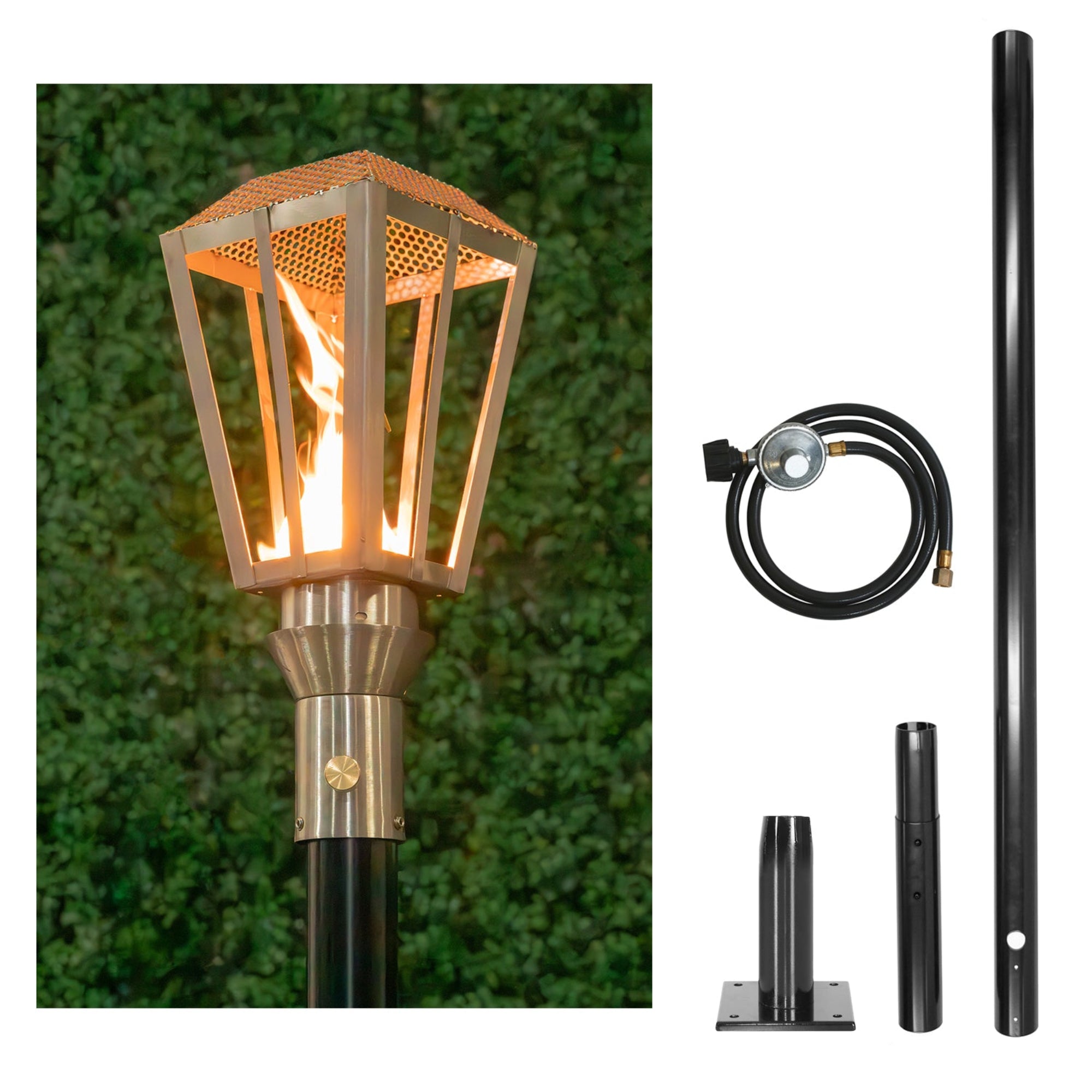 Lantern Gas Torch Kit with In-Ground Post – The Outdoor Plus