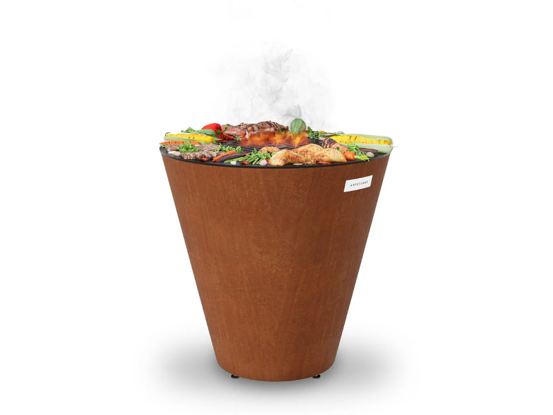 Arteflame 30" Flat Top Wood & Charcoal Grill – Fire Bowl Base