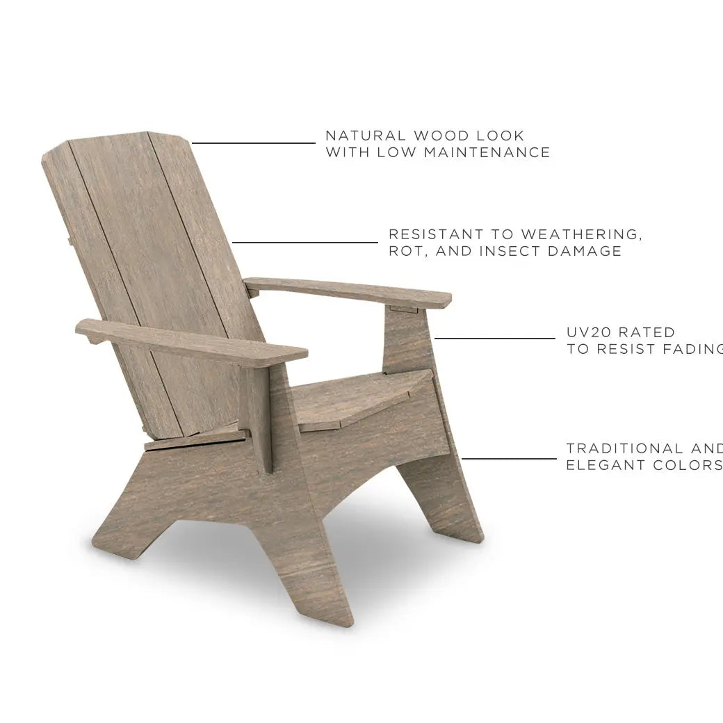 Ledge Lounger Mainstay Ultimate Resin Adirondack Chair - view 11