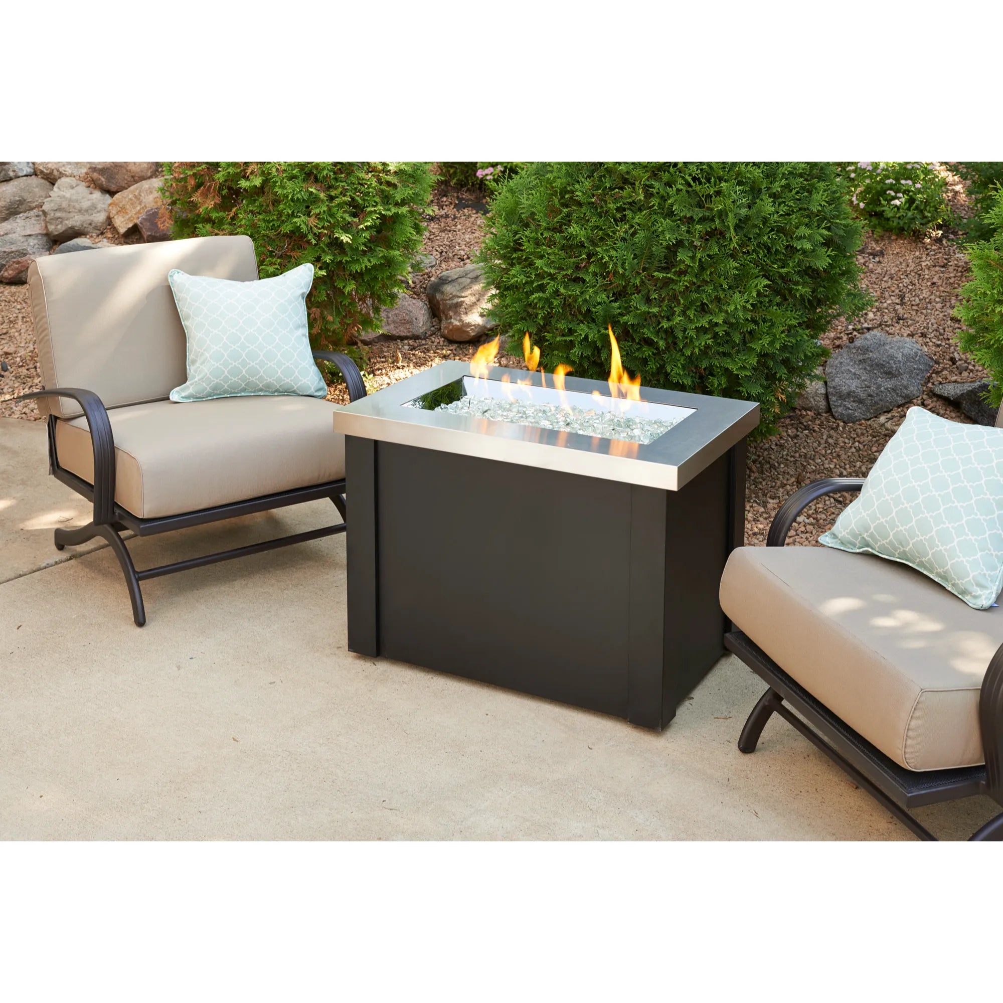 Providence 32″ Rectangular Gas Fire Table – The Outdoor GreatRoom Company