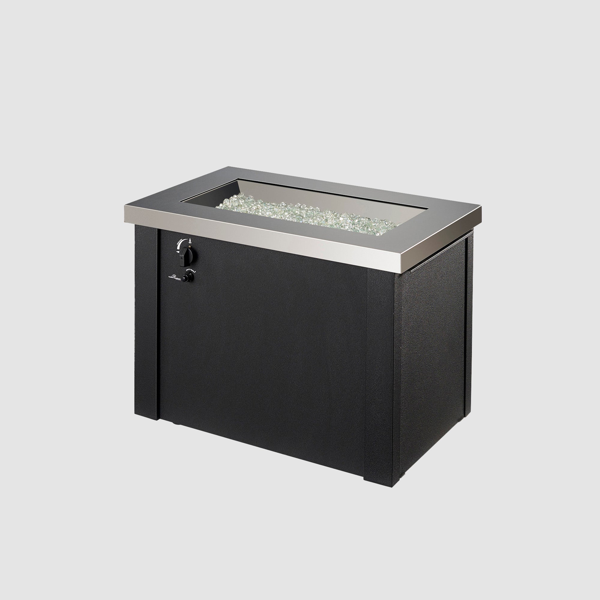 Providence 32″ Gas Fire Table – Stainless Steel by The Outdoor GreatRoom Company