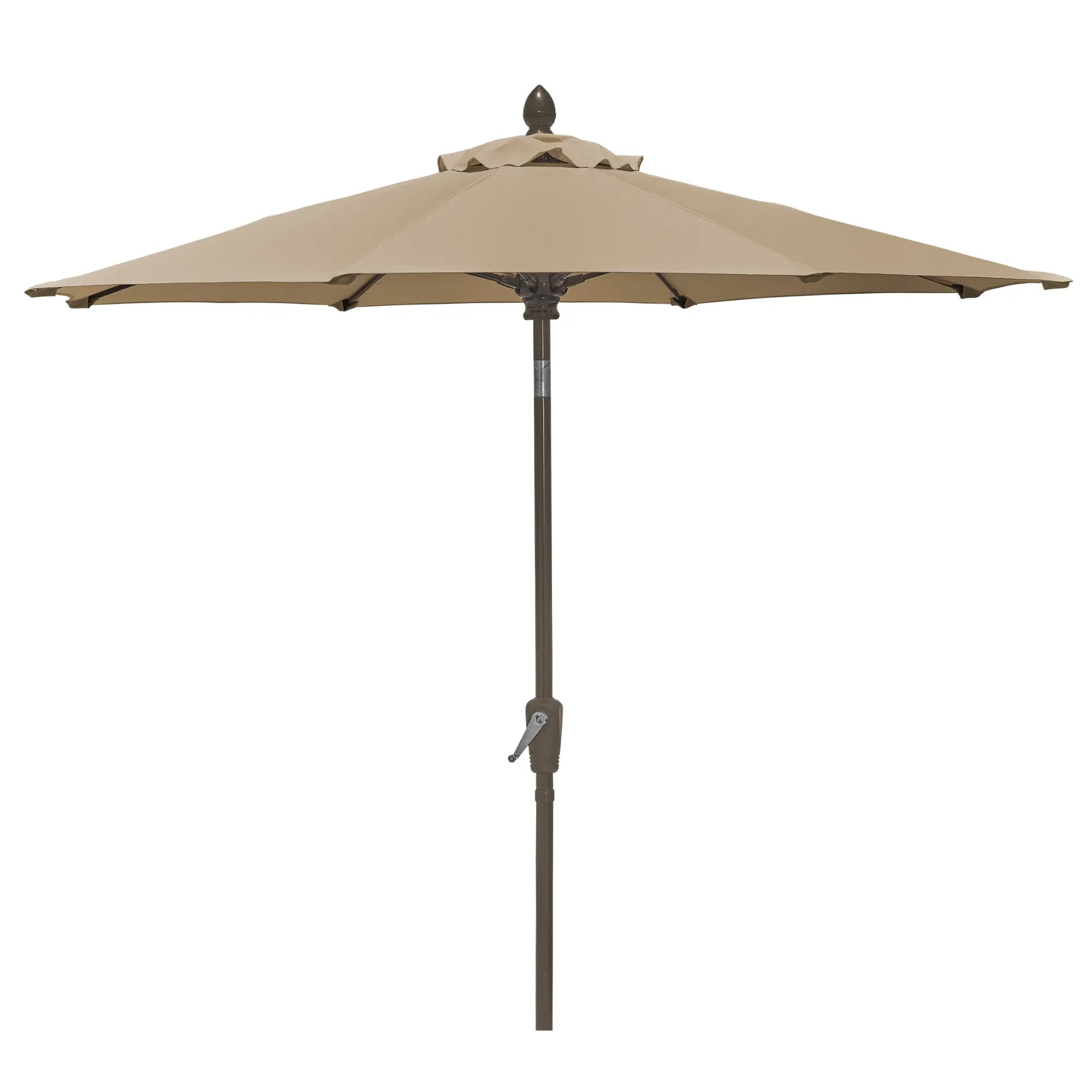FiberBuilt 9' Oct Patio Umbrella – Crank Lift & Push-Button Tilt – Solution-Dyed Poly Canopy