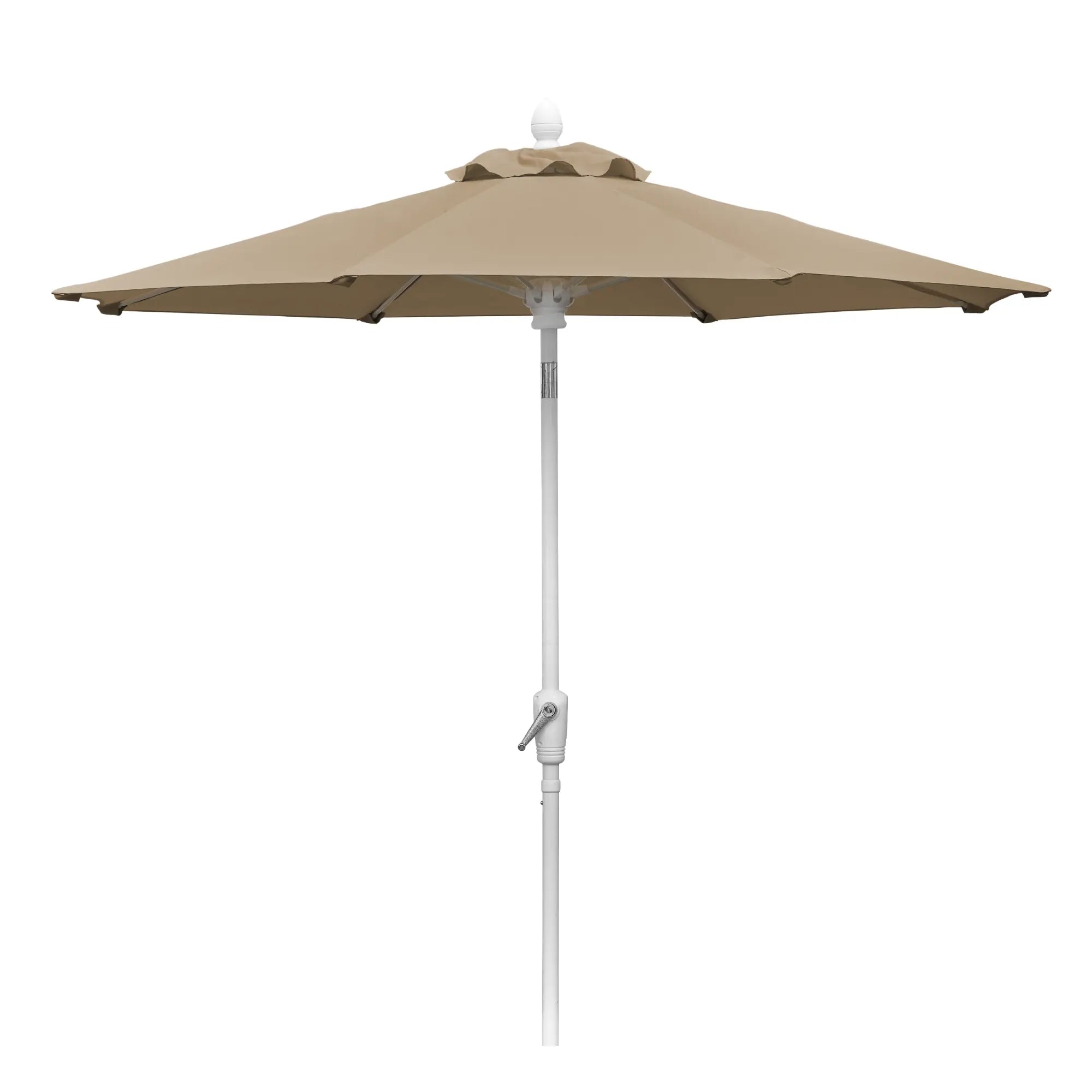 FiberBuilt 9' Oct Patio Umbrella – Crank Lift & Push-Button Tilt – Solution-Dyed Poly Canopy