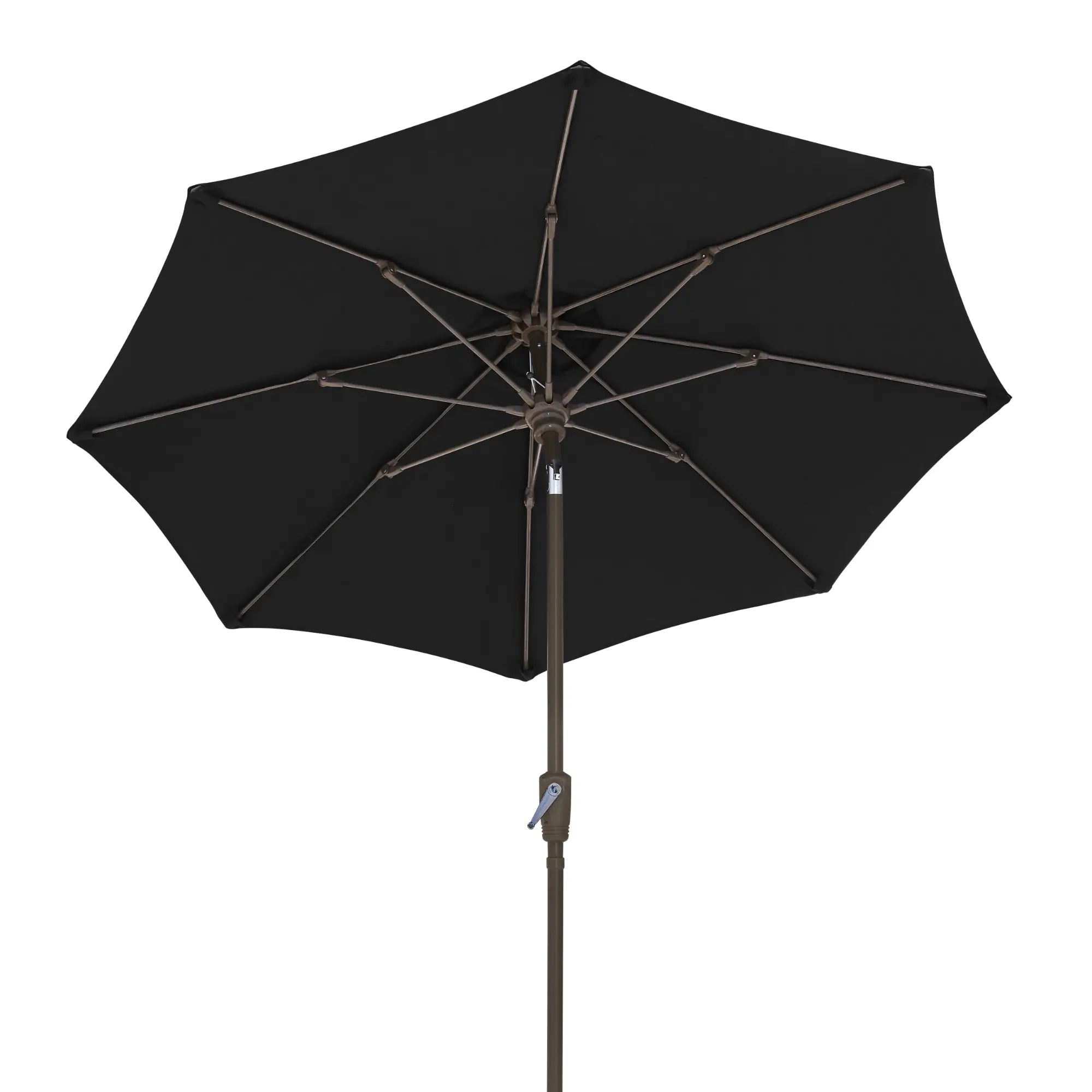 FiberBuilt 9' Oct Patio Umbrella – Crank Lift & Push-Button Tilt – Solution-Dyed Poly Canopy