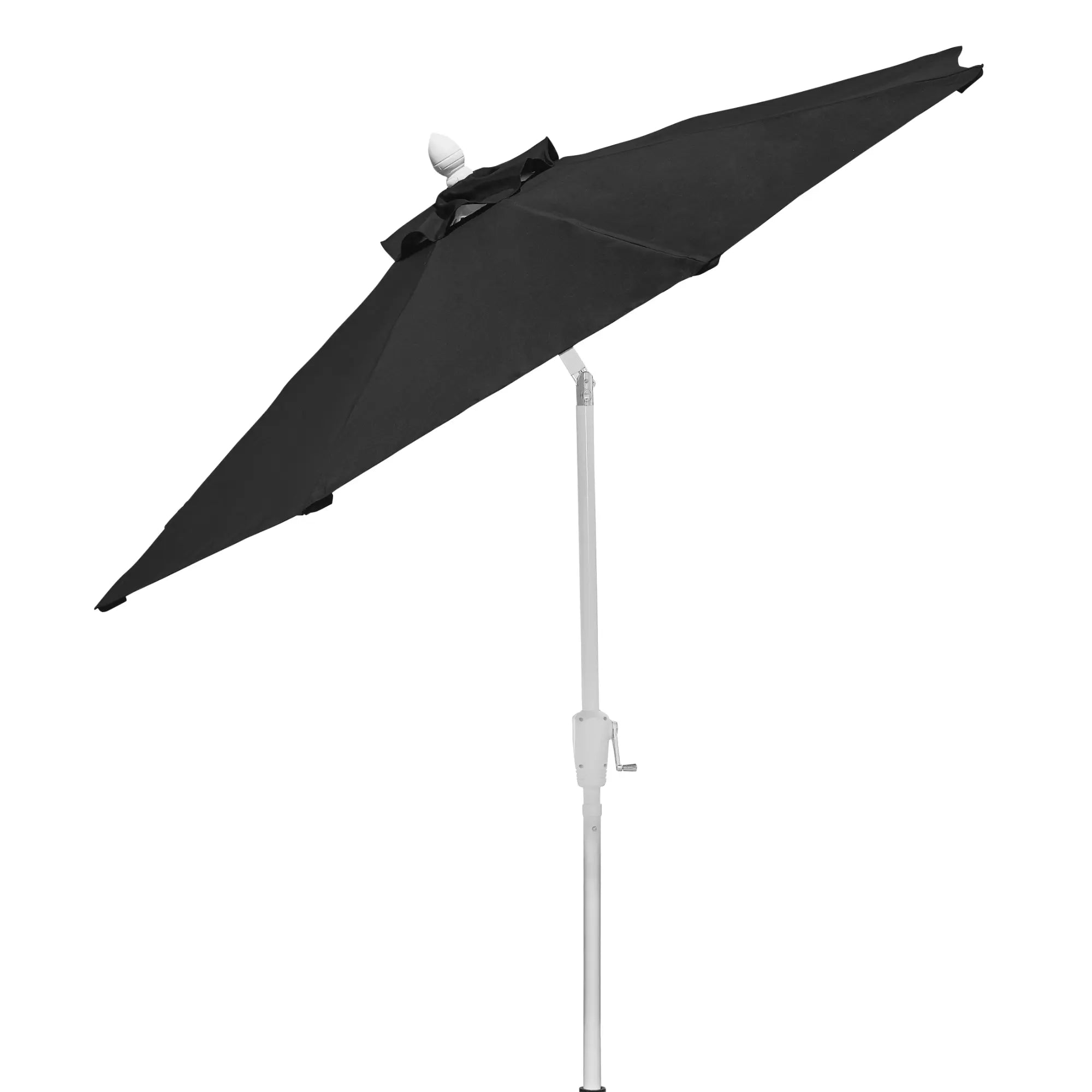 FiberBuilt 9' Oct Patio Umbrella – Crank Lift & Push-Button Tilt – Solution-Dyed Poly Canopy