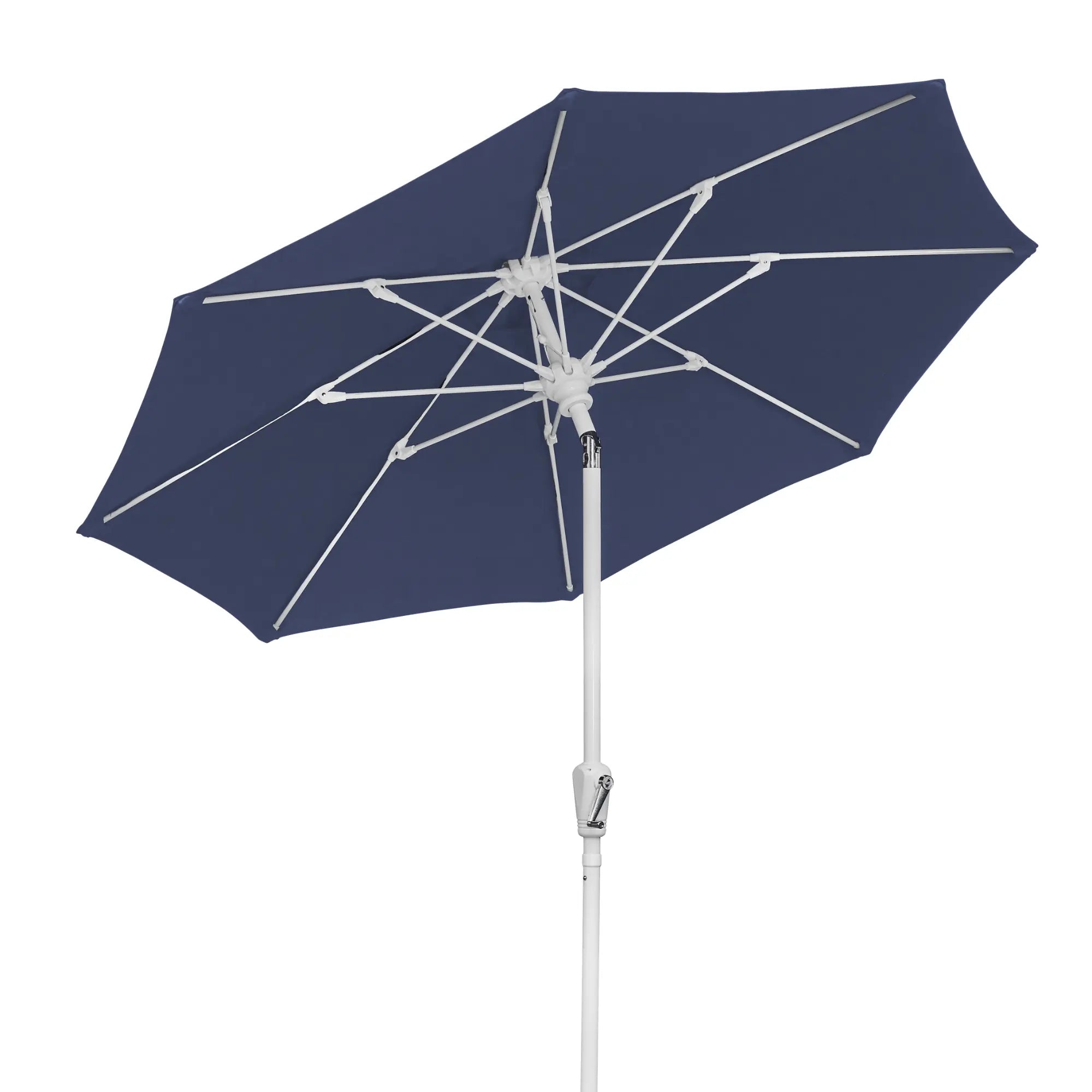 FiberBuilt 9' Oct Patio Umbrella – Crank Lift & Push-Button Tilt – Solution-Dyed Poly Canopy