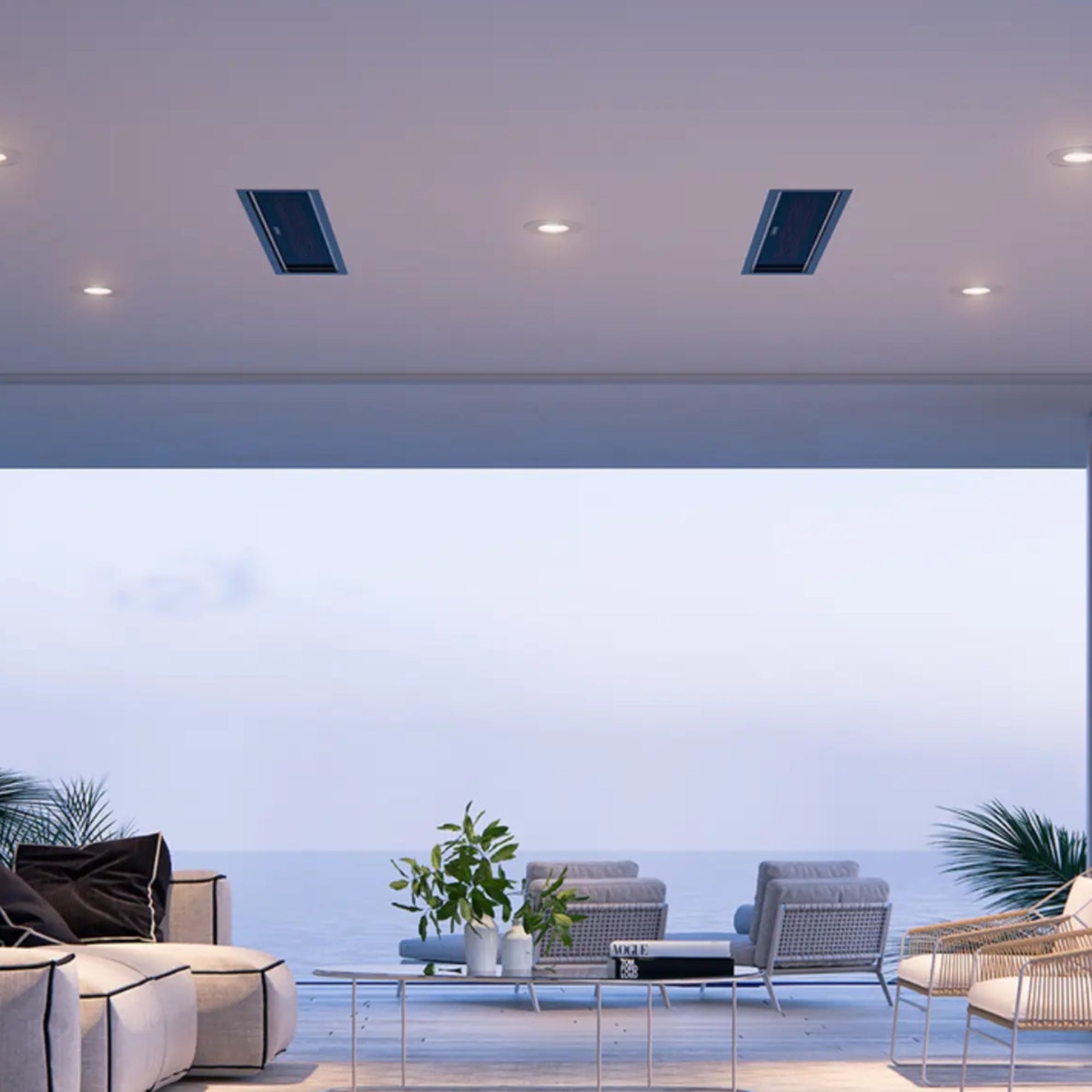 Bromic Platinum Smart-Heat Electric Patio Heater – 4500W – Wall or Ceiling Mount