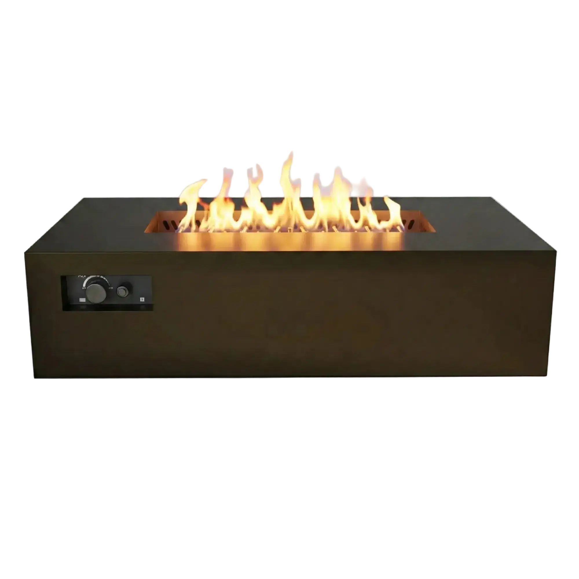 R60 AON 60″ Rectangular Steel Gas Fire Table – Warming Trends Warming Trends
